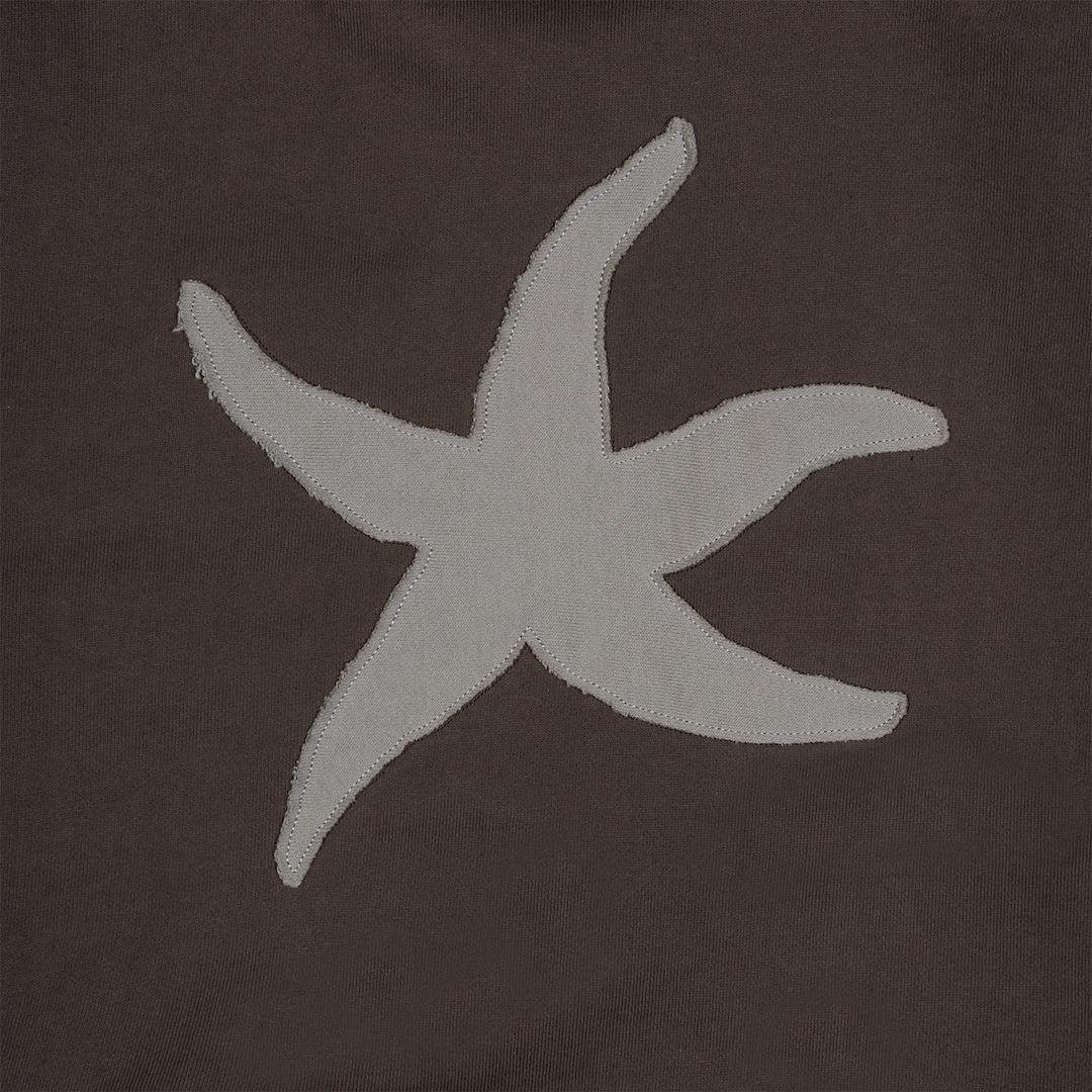 TCM VINTAGE STARFISH HOODIE (BROWN)