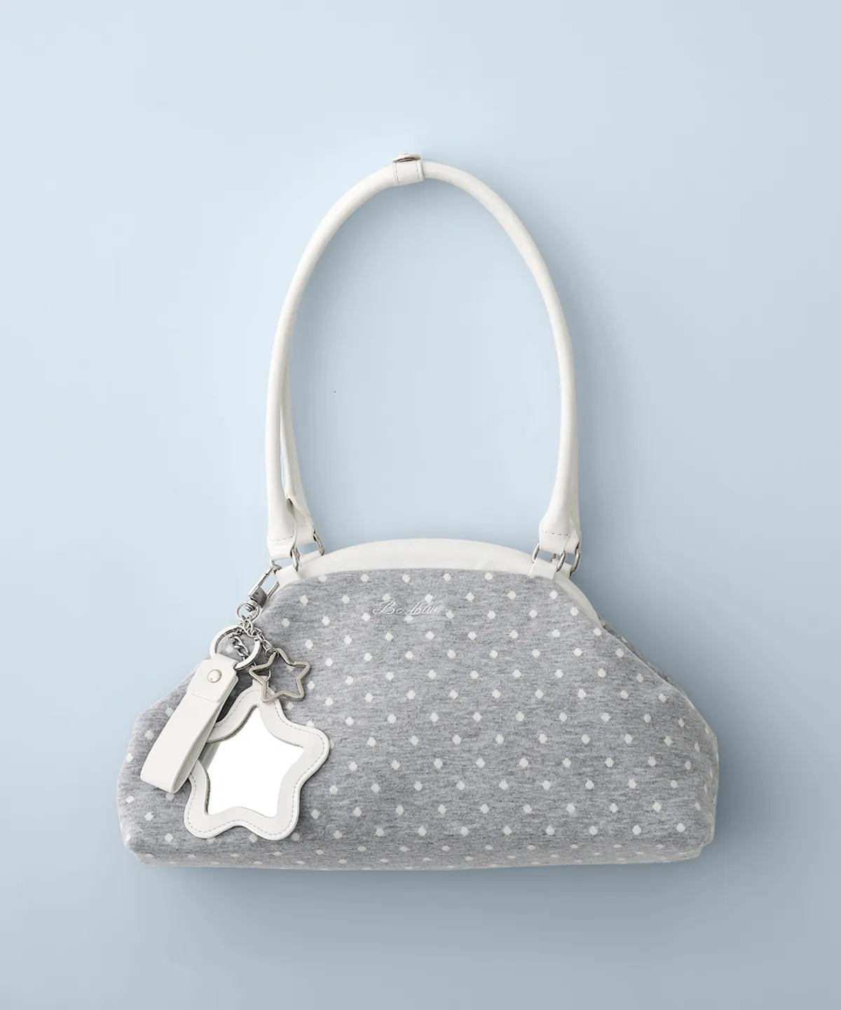 【𝘱𝘳𝘦-𝘰𝘳𝘥𝘦𝘳】BADBLUE Dot Cozy Dumpling Bag Gray