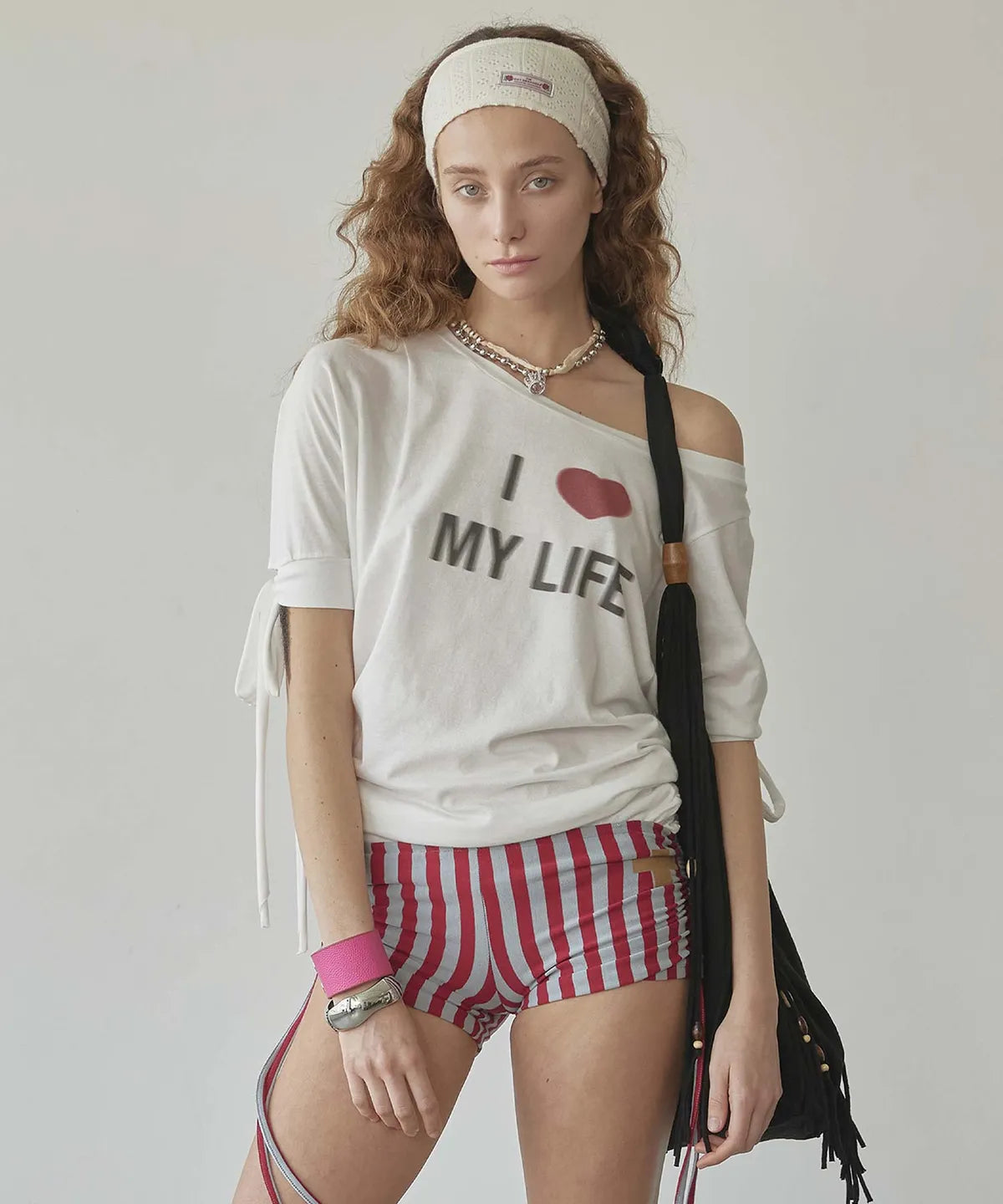 【𝘱𝘳𝘦-𝘰𝘳𝘥𝘦𝘳】SCULPTOR Tie Sleeve Tee Cream