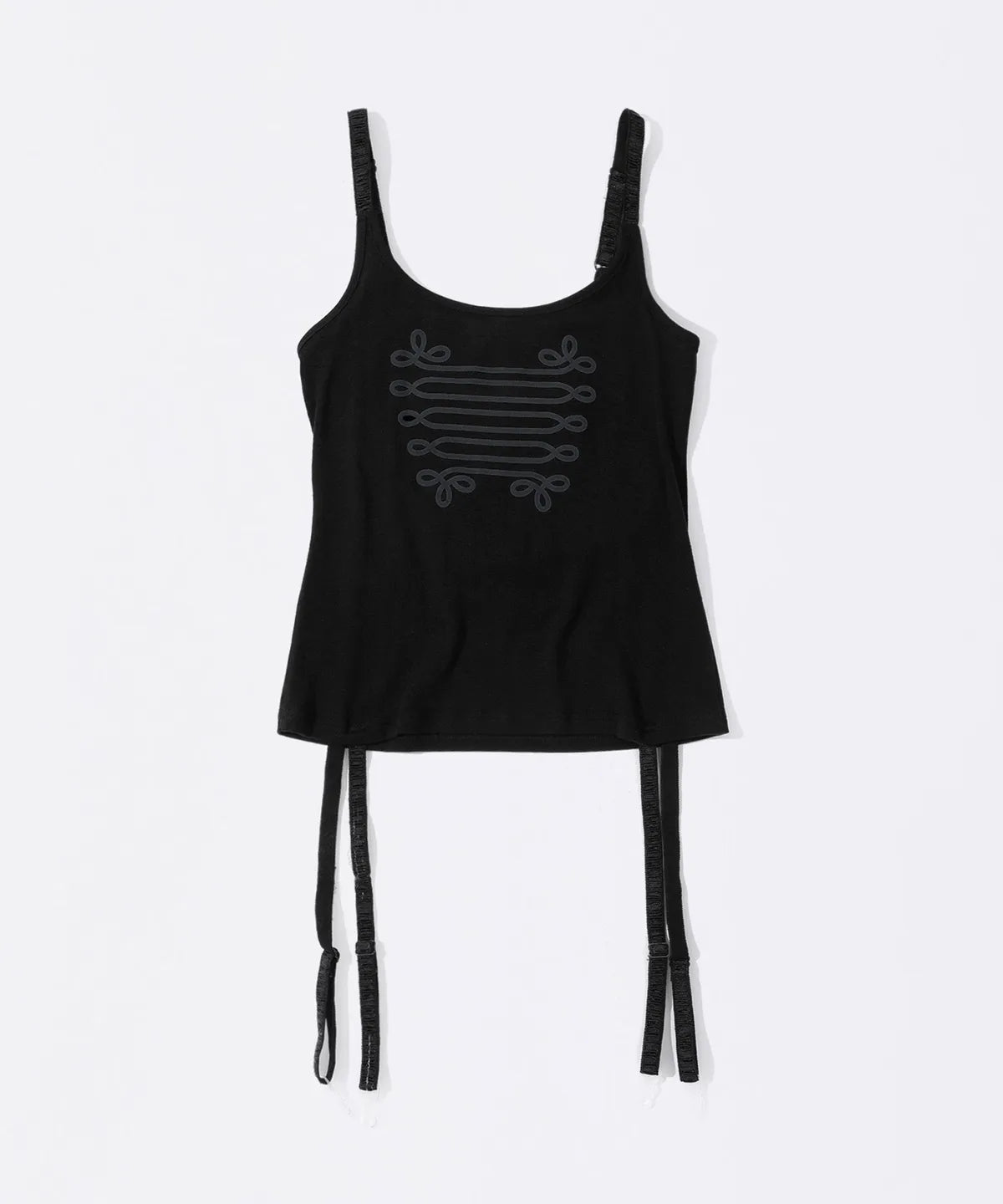 【𝘱𝘳𝘦-𝘰𝘳𝘥𝘦𝘳】SCULPTOR Garter Reversible Top Black