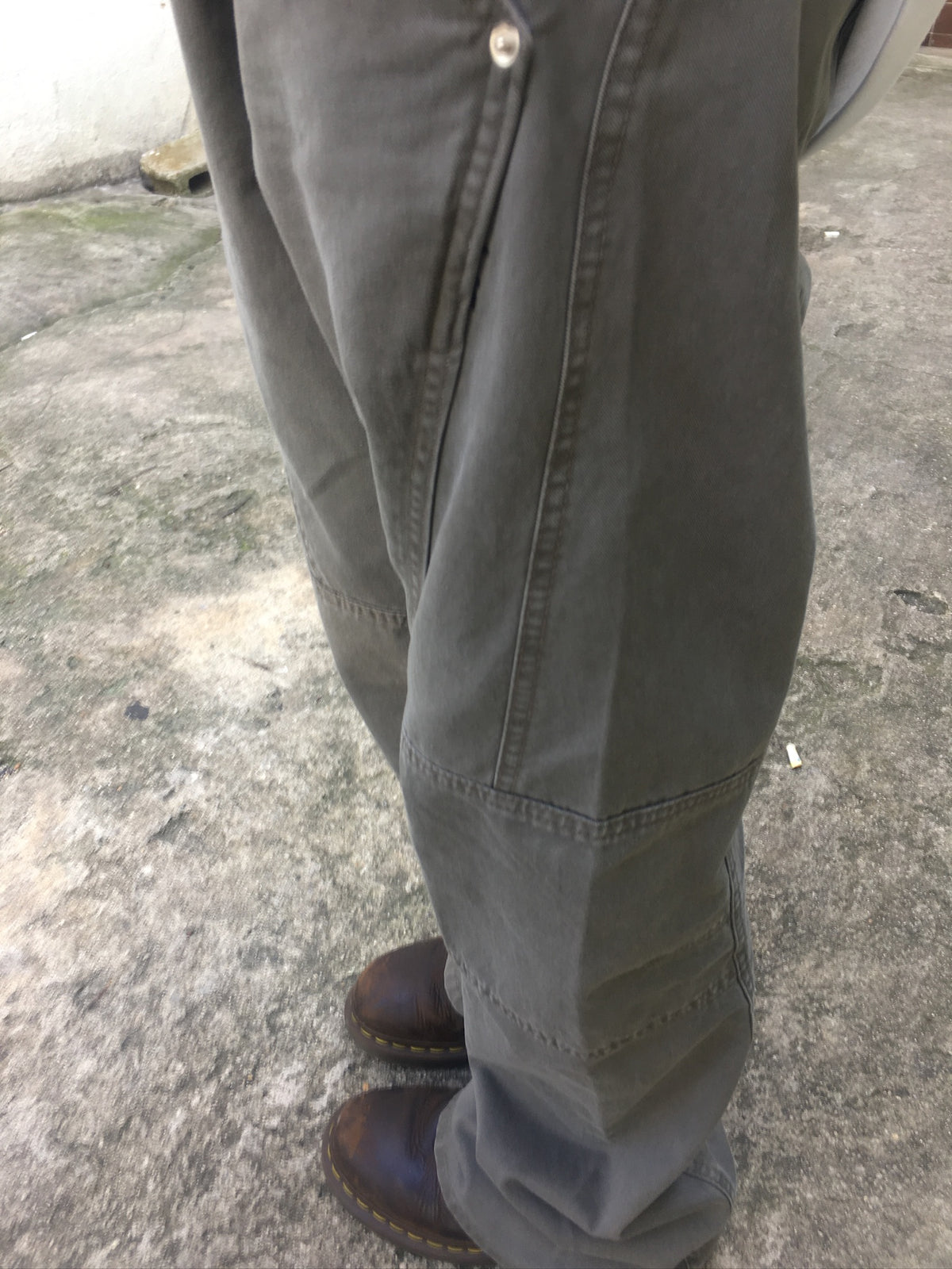 vintage flared pants (khaki beige)