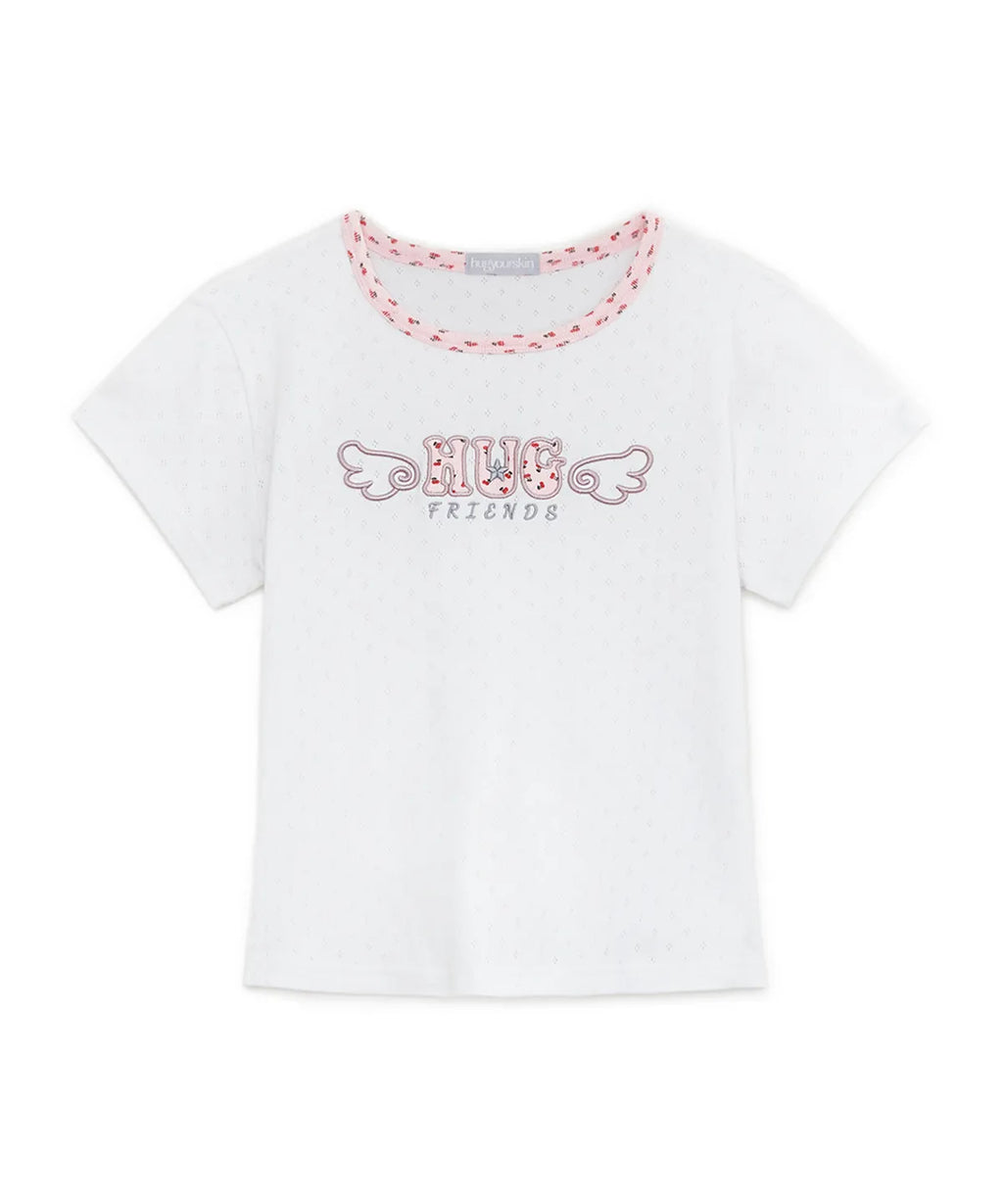 HUGYOURSKIN HUG FRIENDS TEE (WHITE)