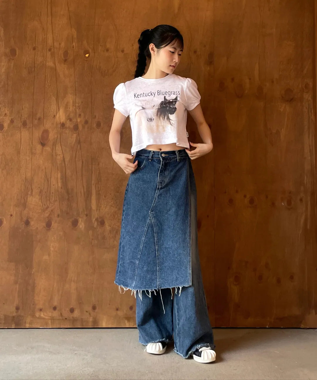 【𝘱𝘳𝘦-𝘰𝘳𝘥𝘦𝘳】SCULPTOR Kentucky Stud Baby Tee Cream