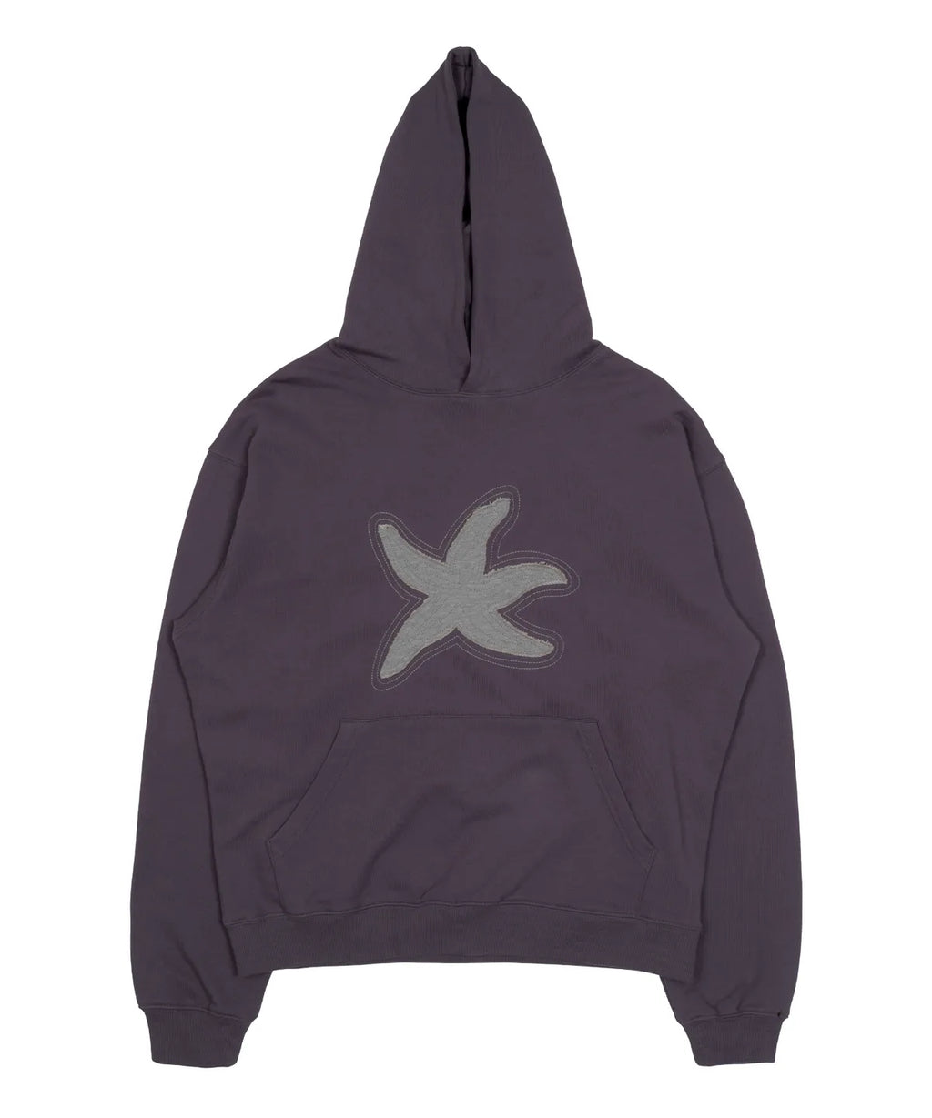 TCM starfish contour hoodie (purple)