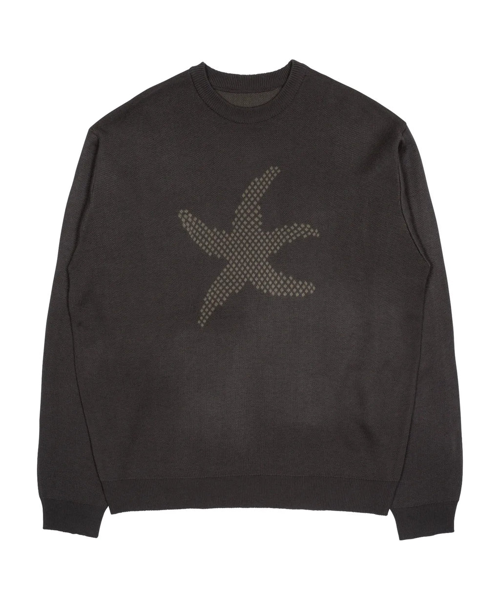 TCM starfish logo knit (charcoal)