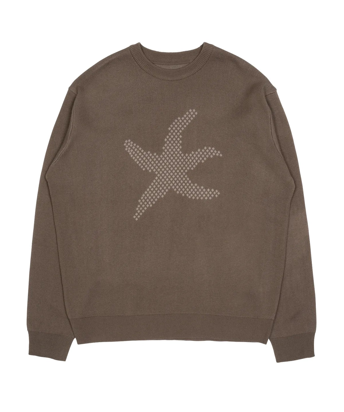 TCM starfish logo knit (brown)