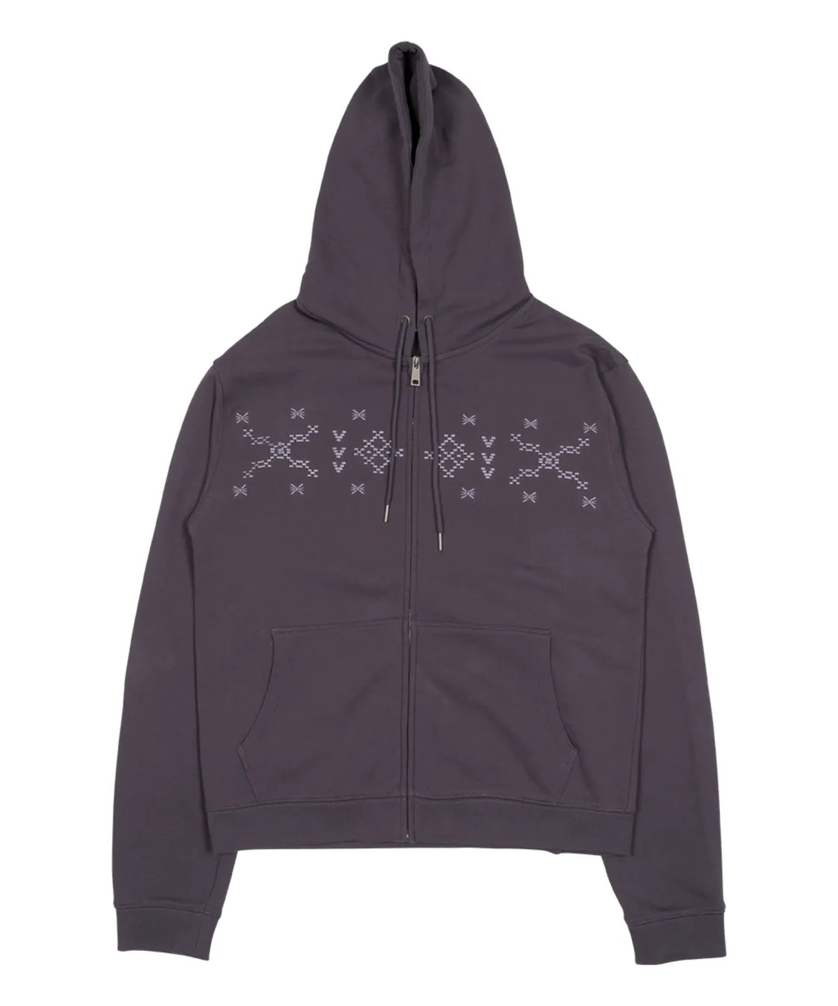 TCM nordic hooded zip-up (purple)