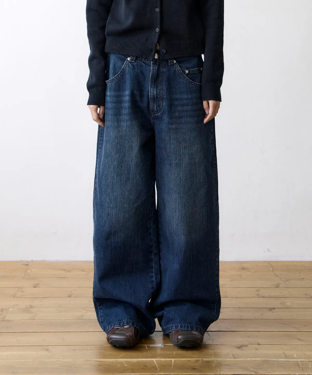 TCM washed denim pants (sky blue)