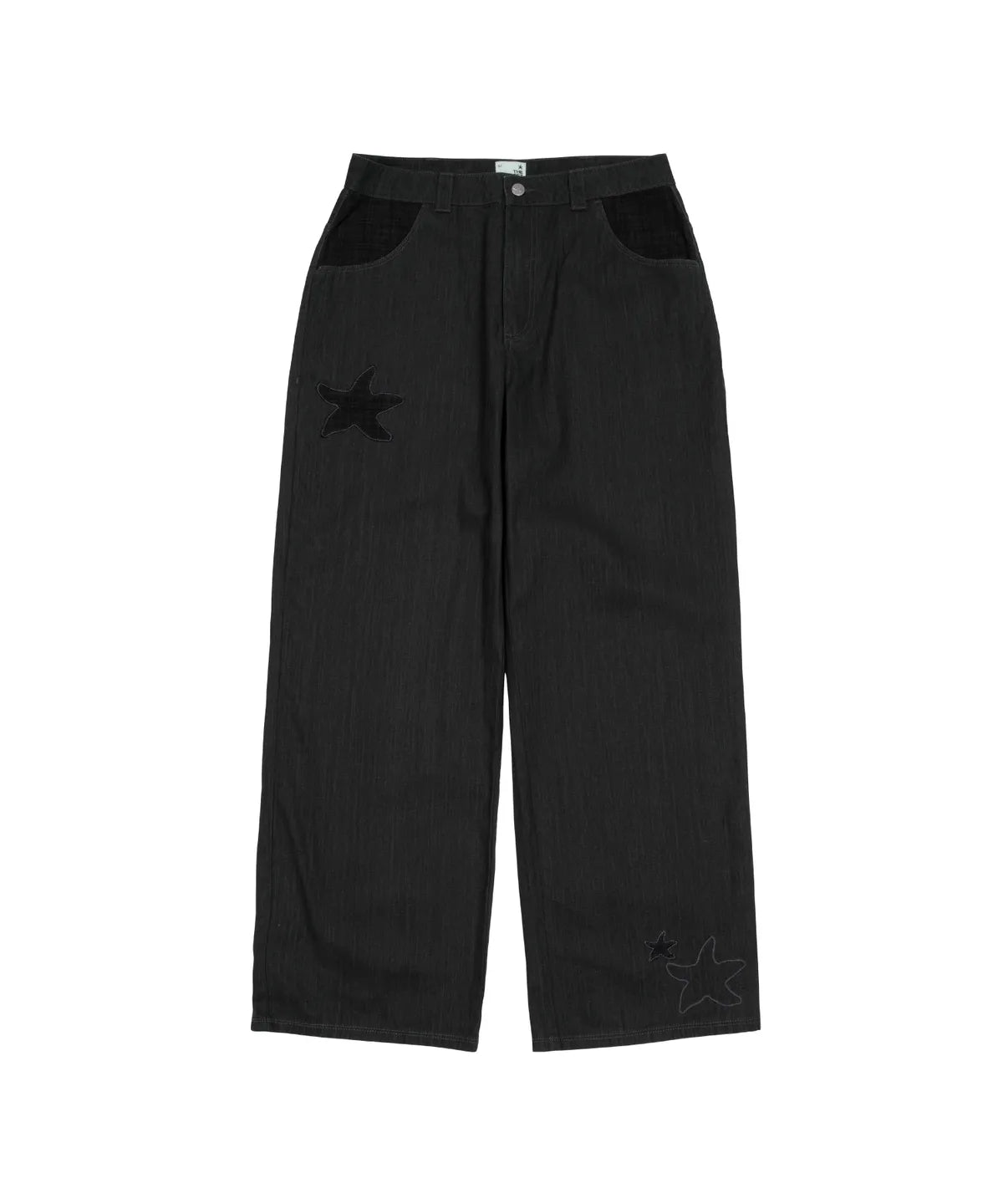 TCM starfish patch pants (charcoal black)