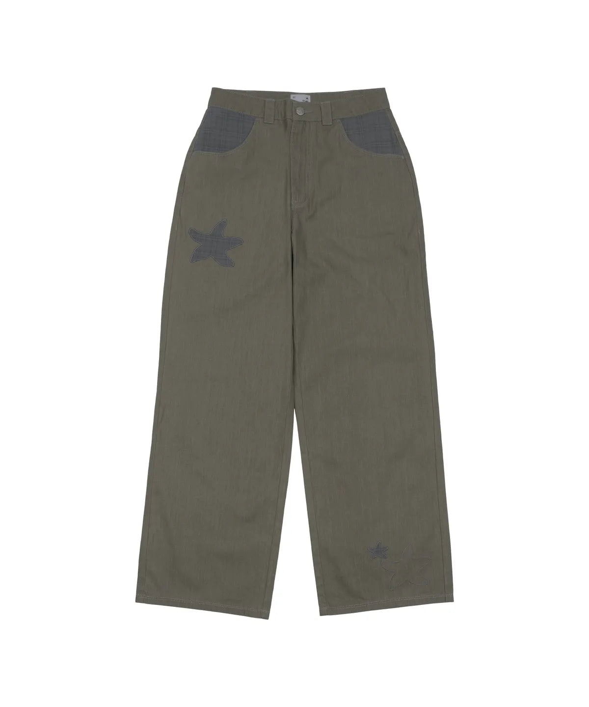 TCM starfish patch pants (khaki beige)