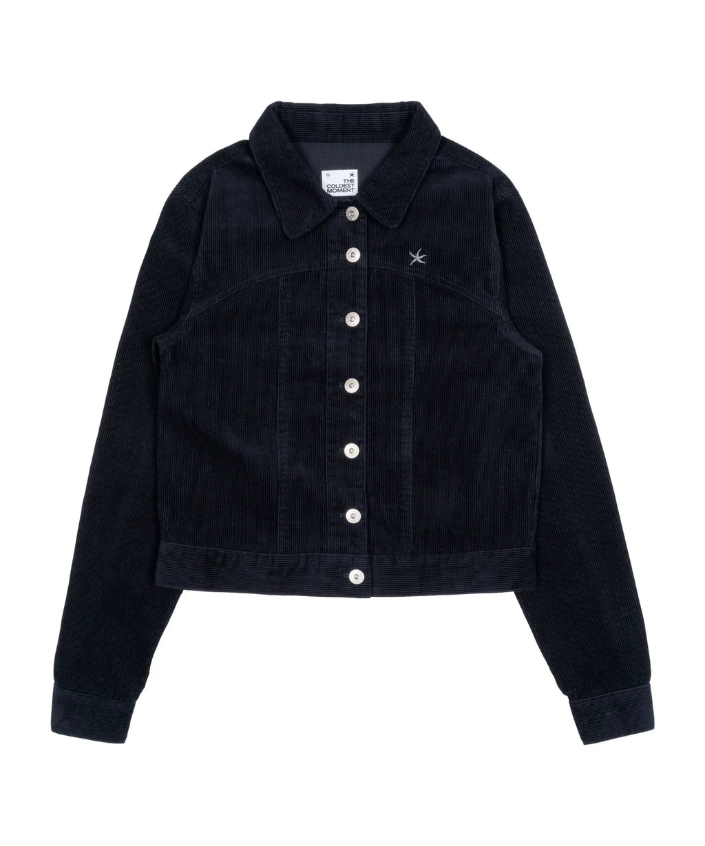 (w) TCM mini logo work jacket (navy)