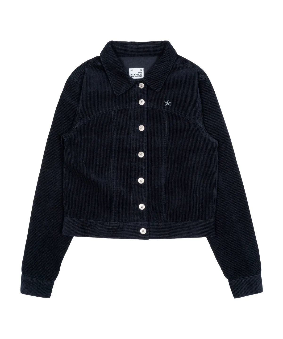 (w) TCM mini logo work jacket (navy)