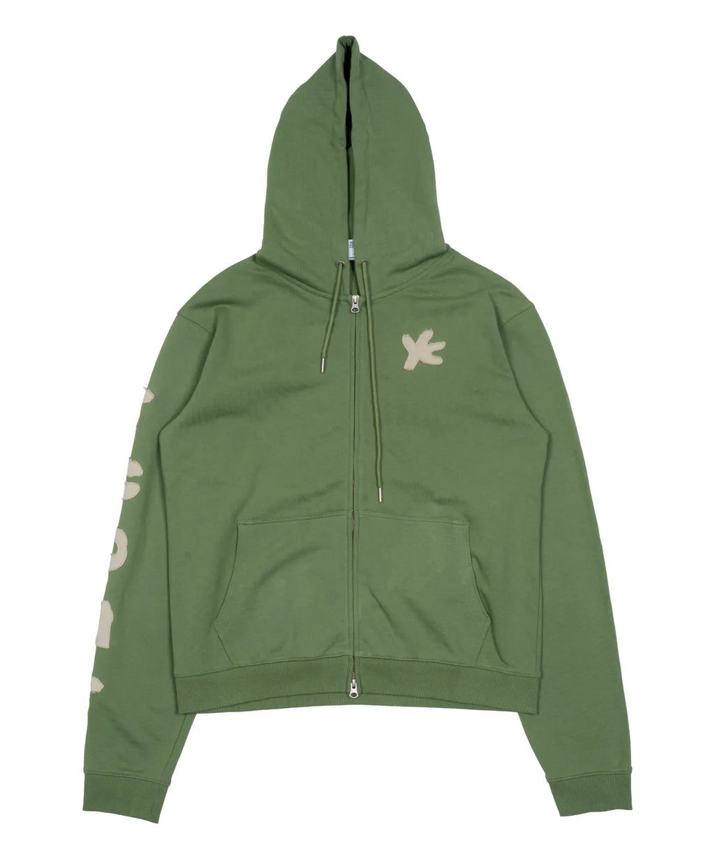 TCM tcdmt hooded zip-up (green)