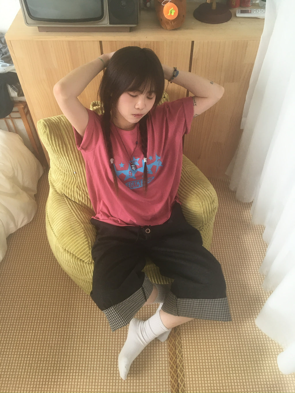 1923 star tee (raspberry)