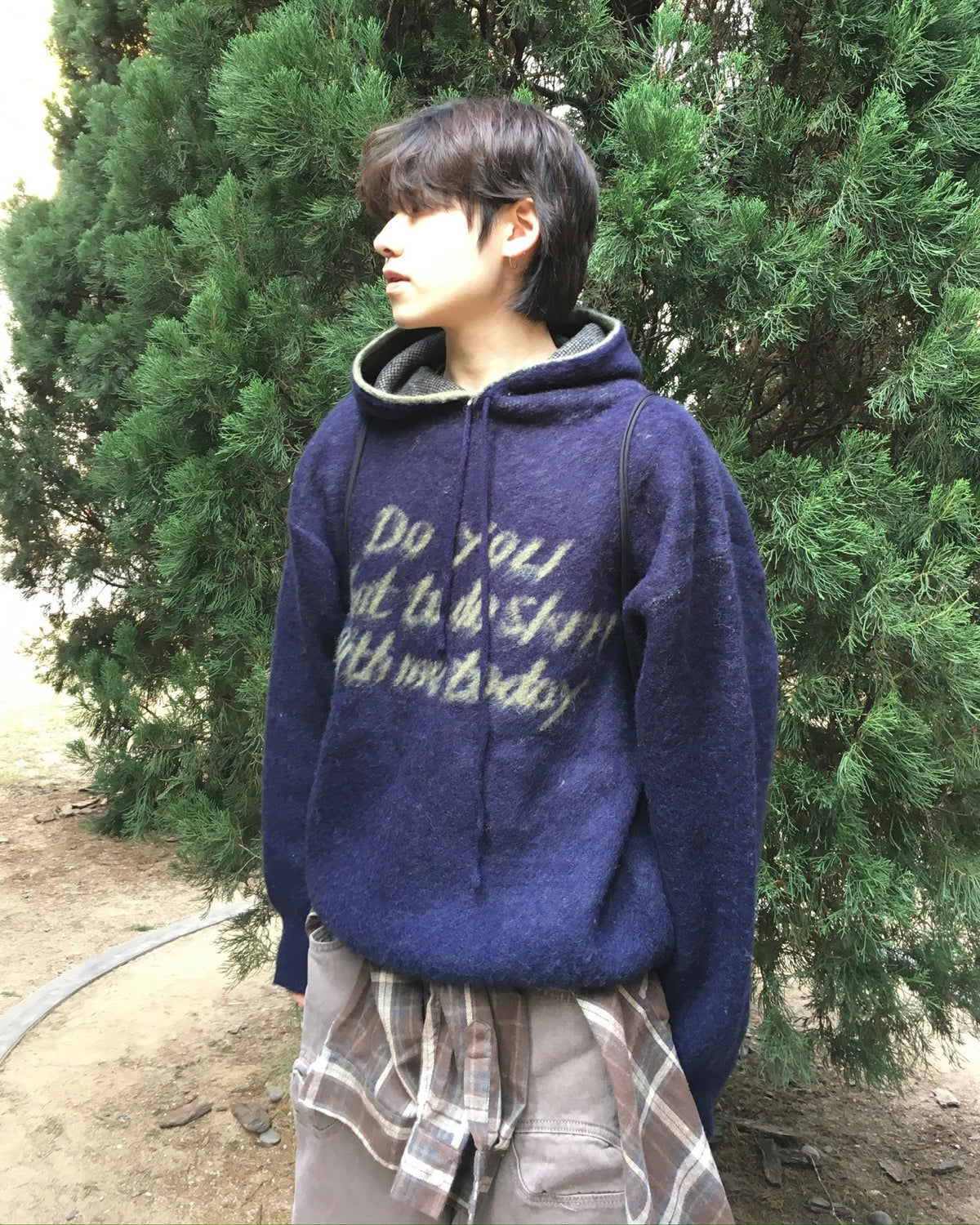 SKR knitted hoodie