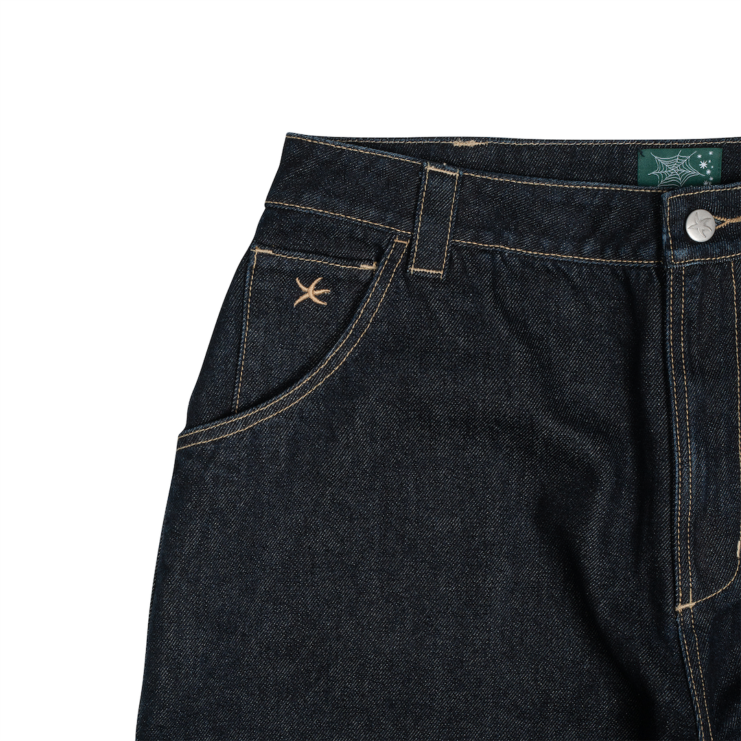 TCM ROLL UP DENIM PANTS (NAVY)