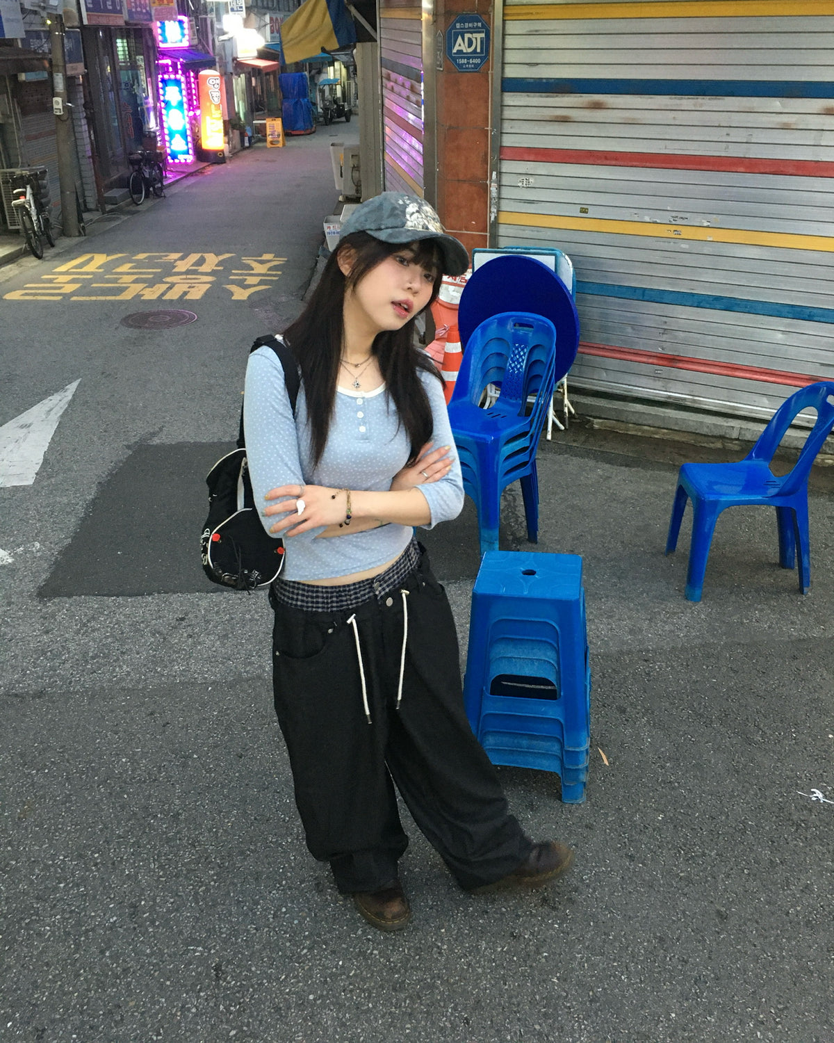 (★best) trunk layered pants (black)