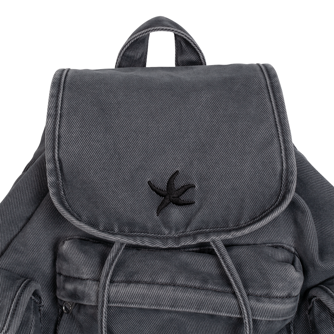 TCM STARFISH DENIM BACKPACK (CHARCOAL)
