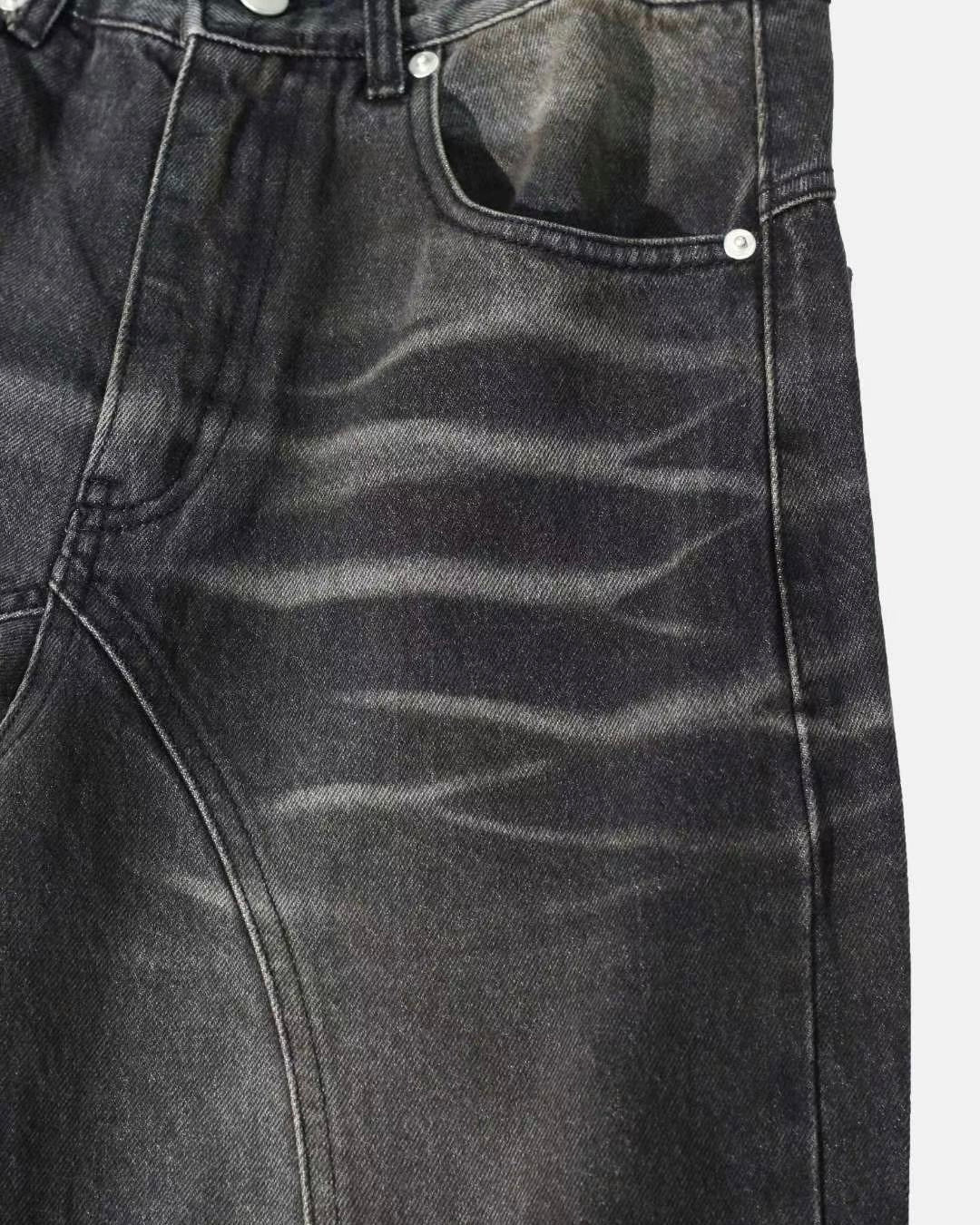 (in stock) bootcut flared jeans（black）