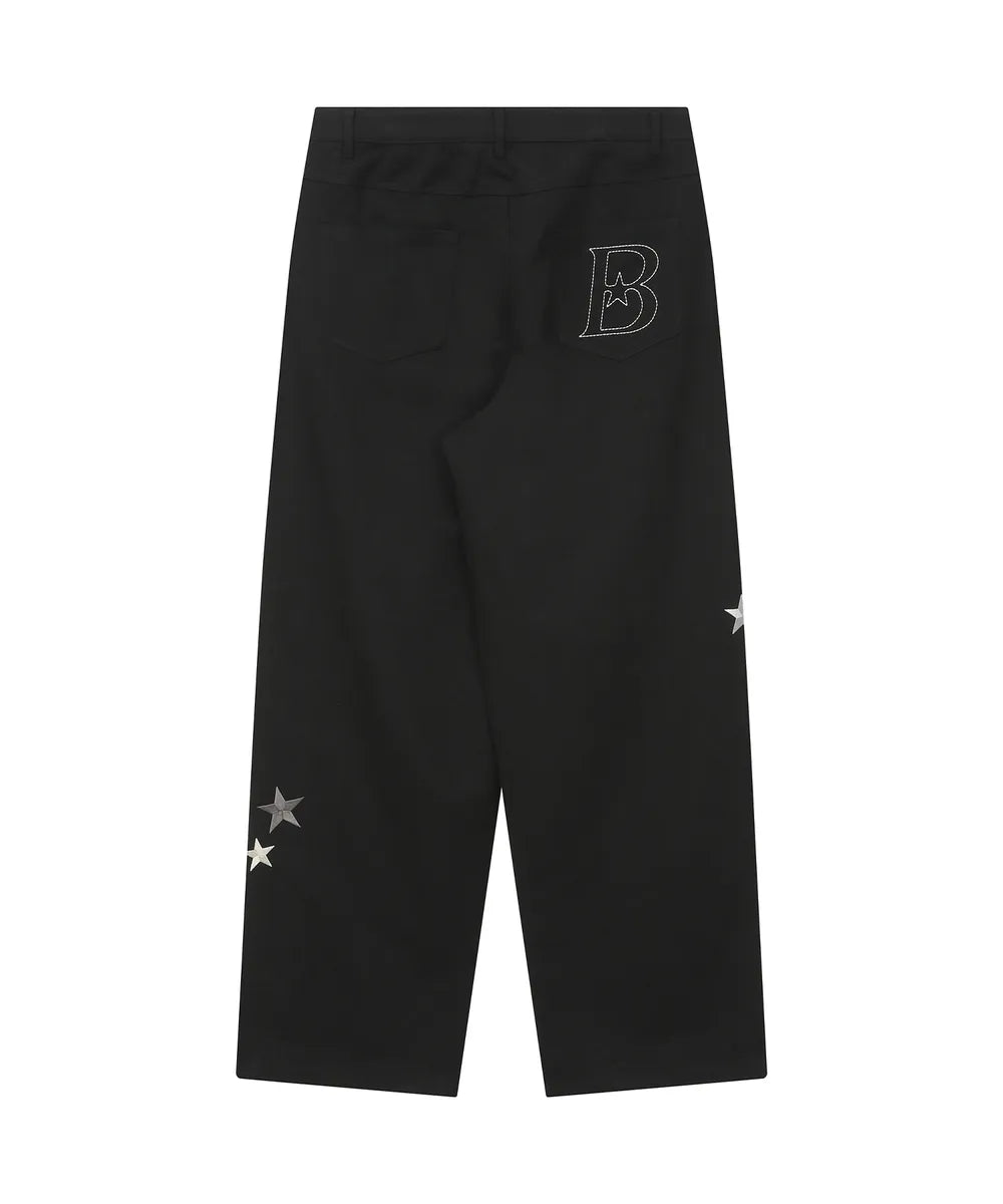 BAUF STAR SYMBOL PANTS (BLACK)