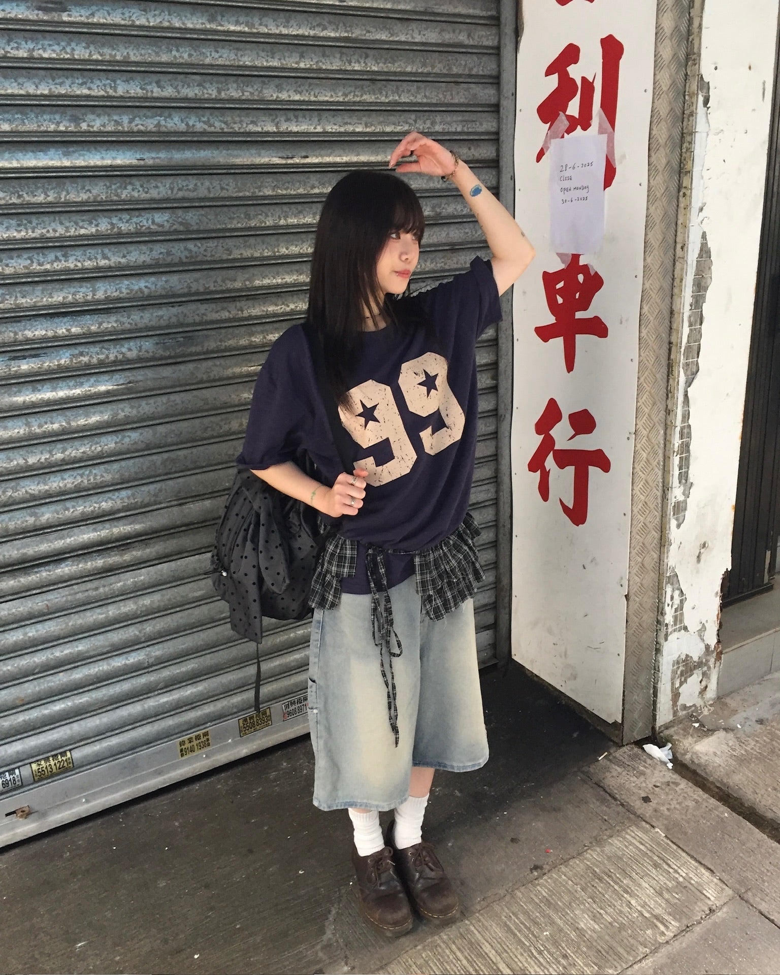 99 painted tee (navy)
