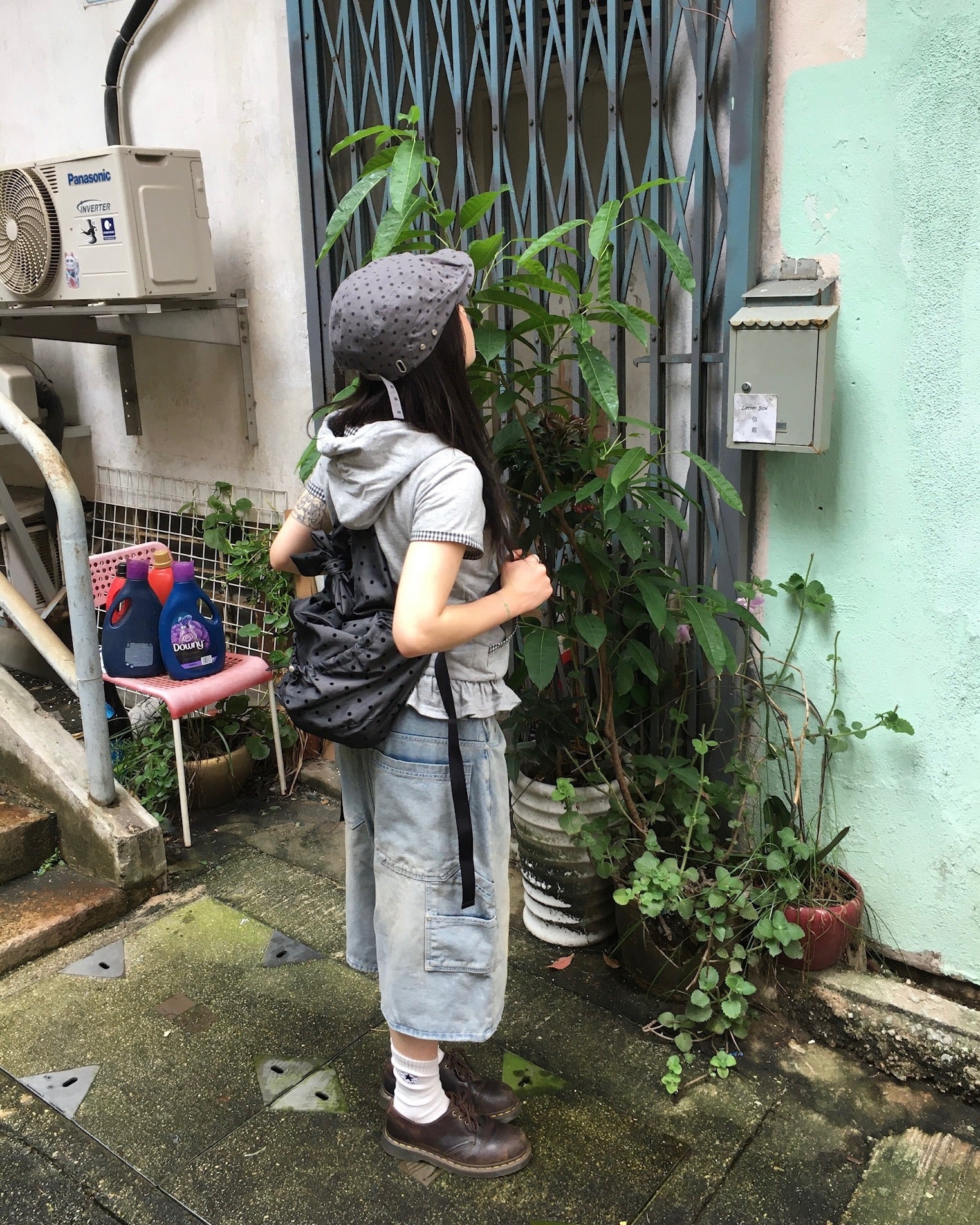 dot backpack (black)