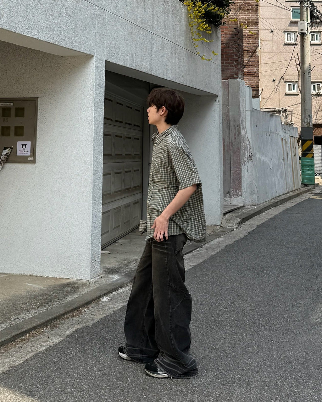 (in stock) bootcut flared jeans（black）