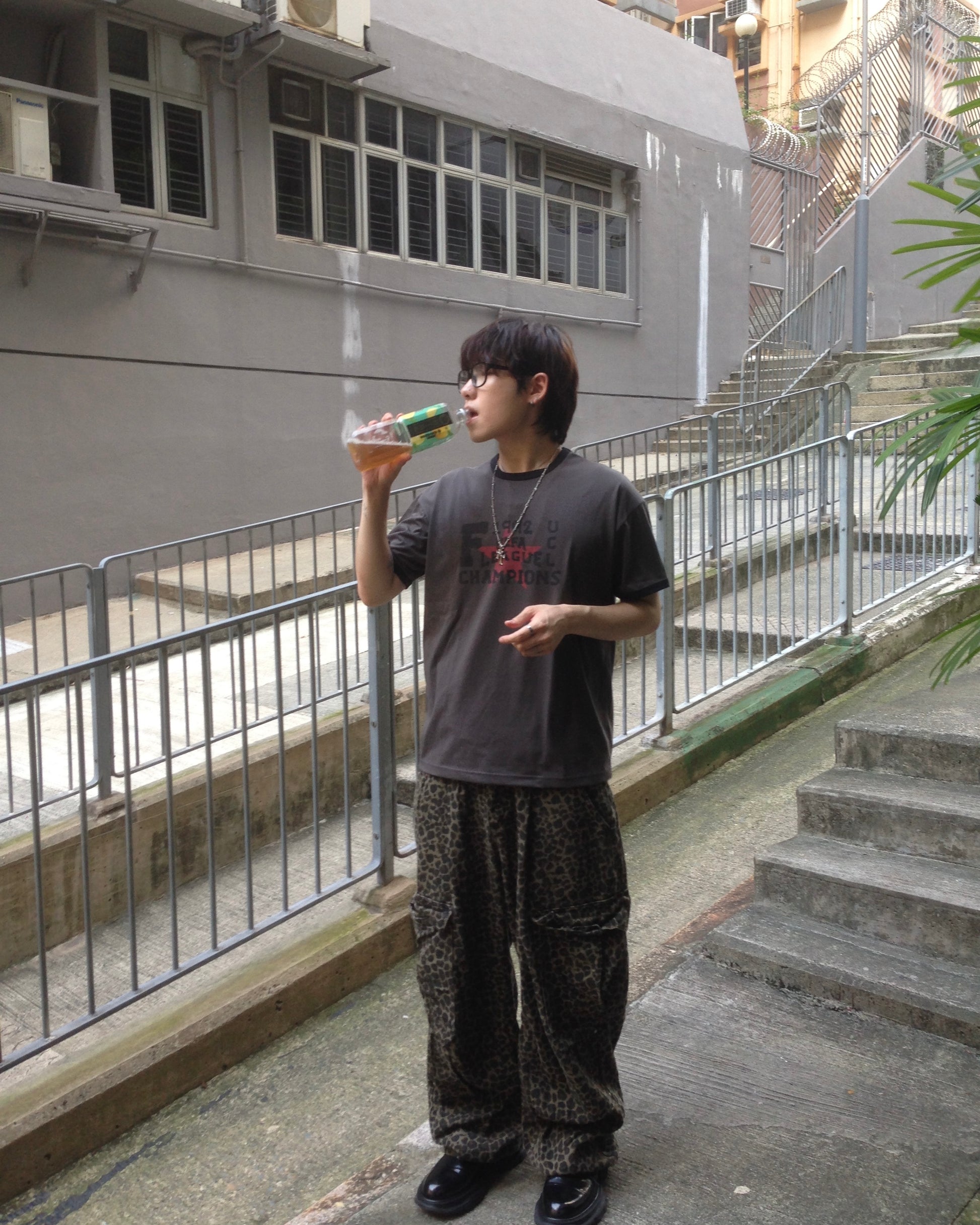 leopard work pants (men wear)