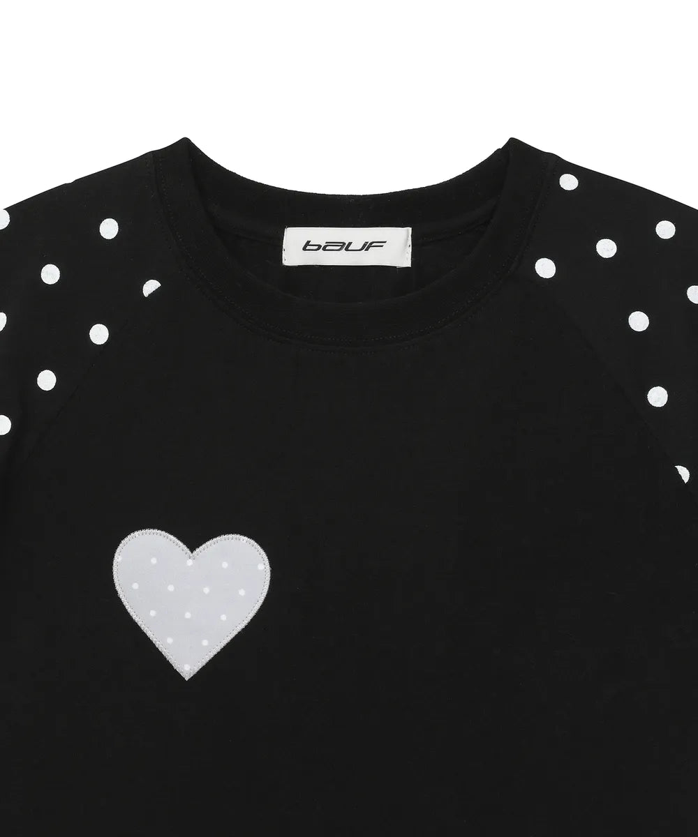 BAUF ANGEL WING SLIM FIT T-SHIRT (DOT BLACK)