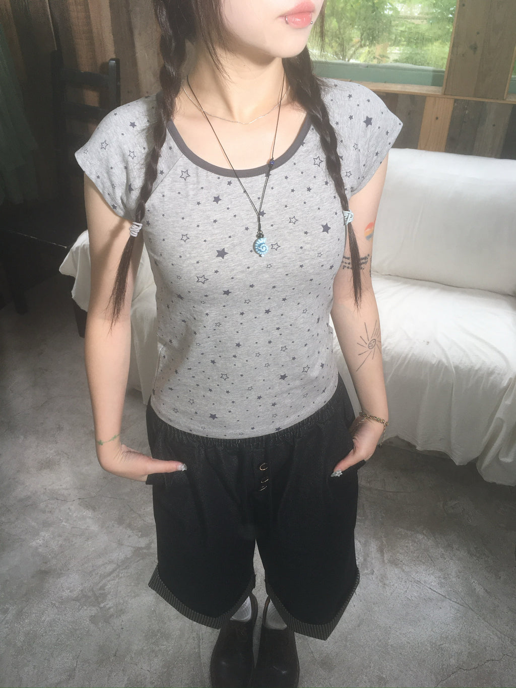 (★BEST) spiral seashell necklace