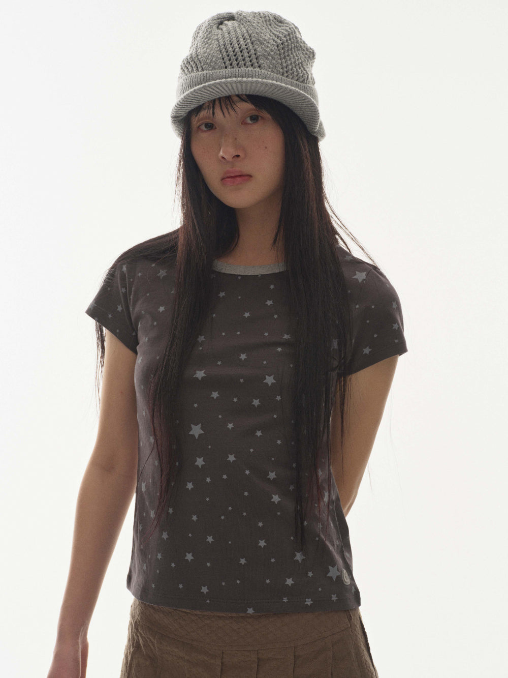 ✪【𝘱𝘳𝘦-𝘰𝘳𝘥𝘦𝘳】coyseio milky star t-shirt (2 color)
