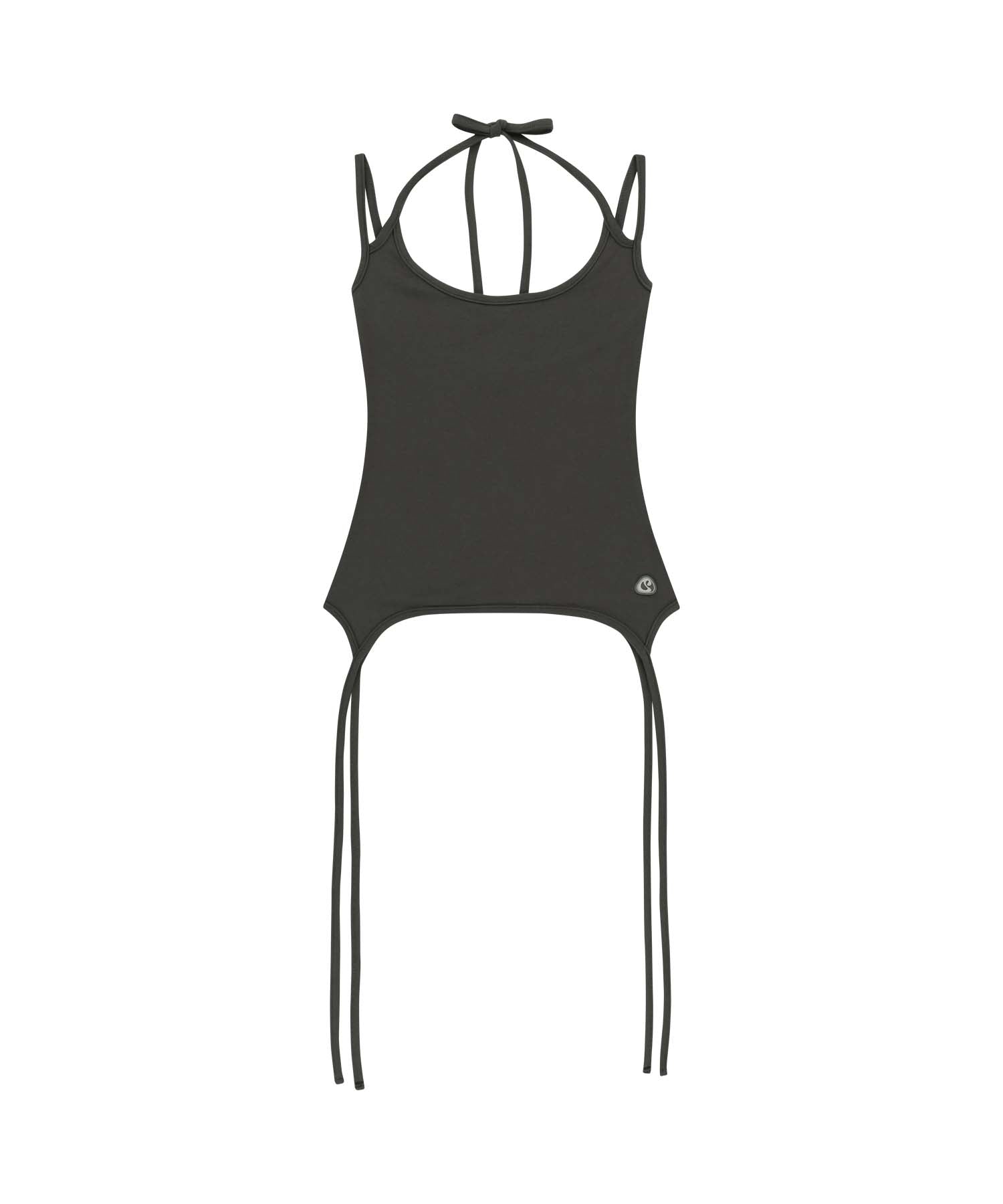 ✪【𝘱𝘳𝘦-𝘰𝘳𝘥𝘦𝘳】coyseio halter strap sleeveless (charcoal)