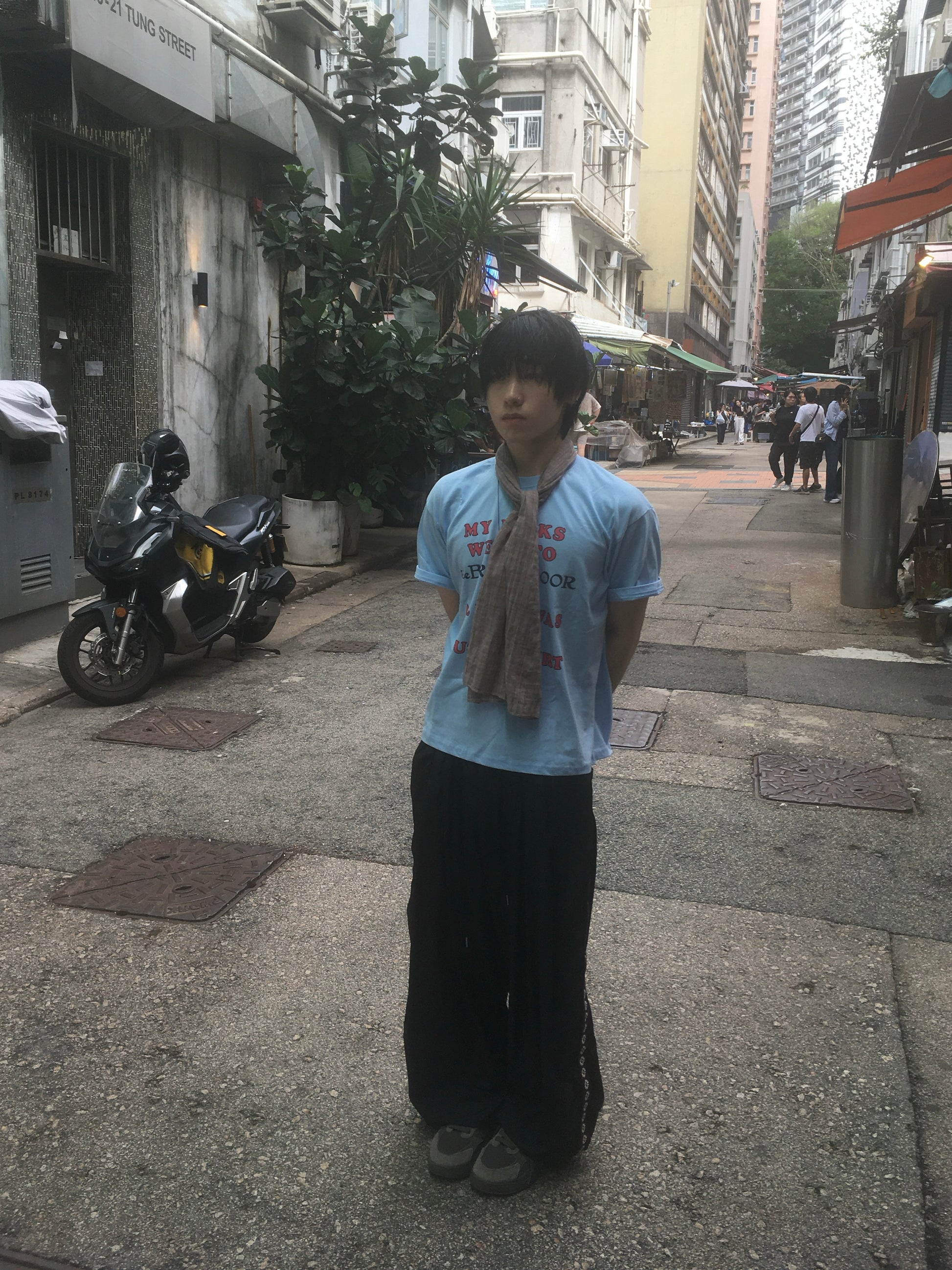 vintage lousy tee (sky blue)