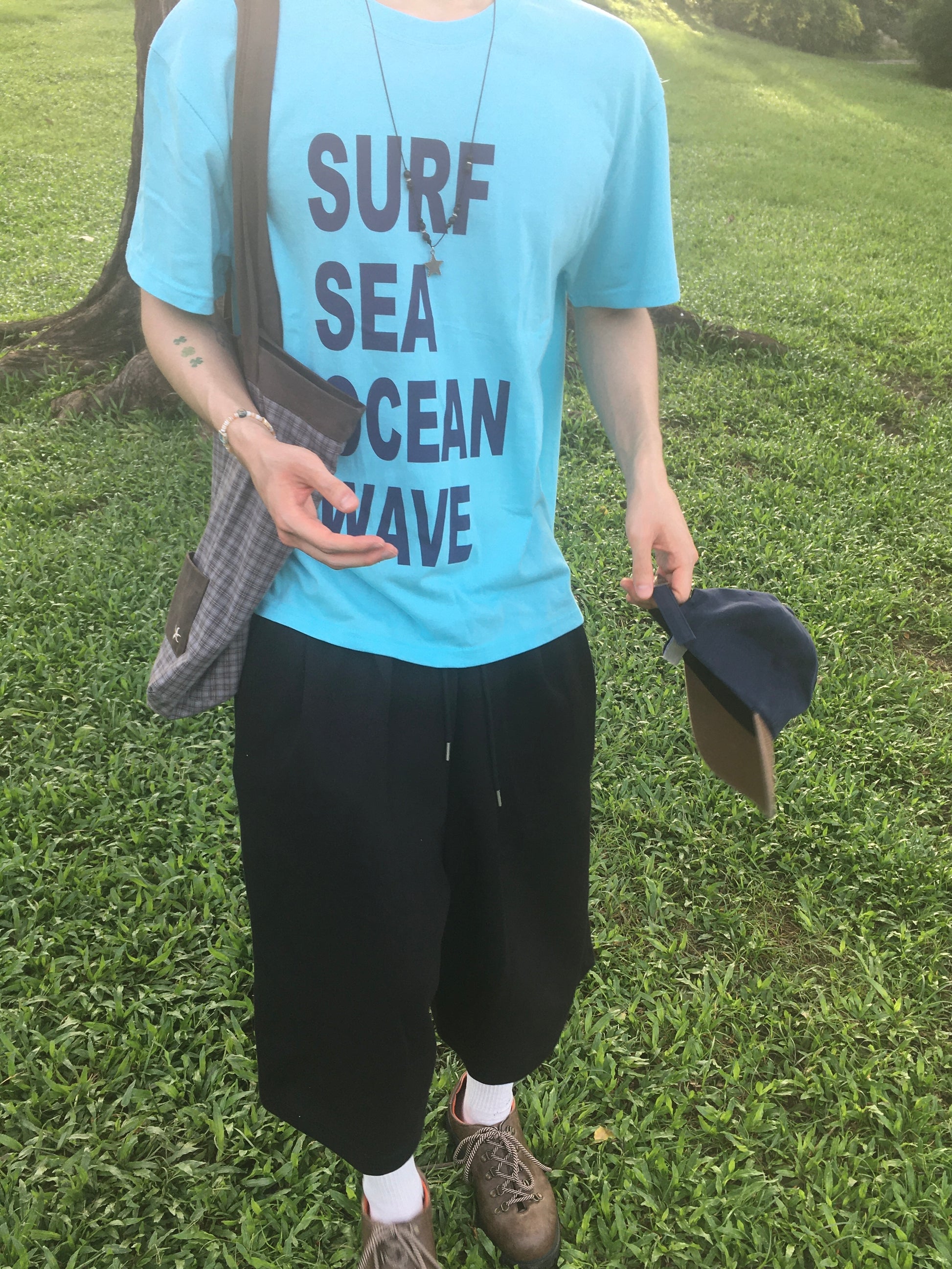 recipe letter tee (ocean)