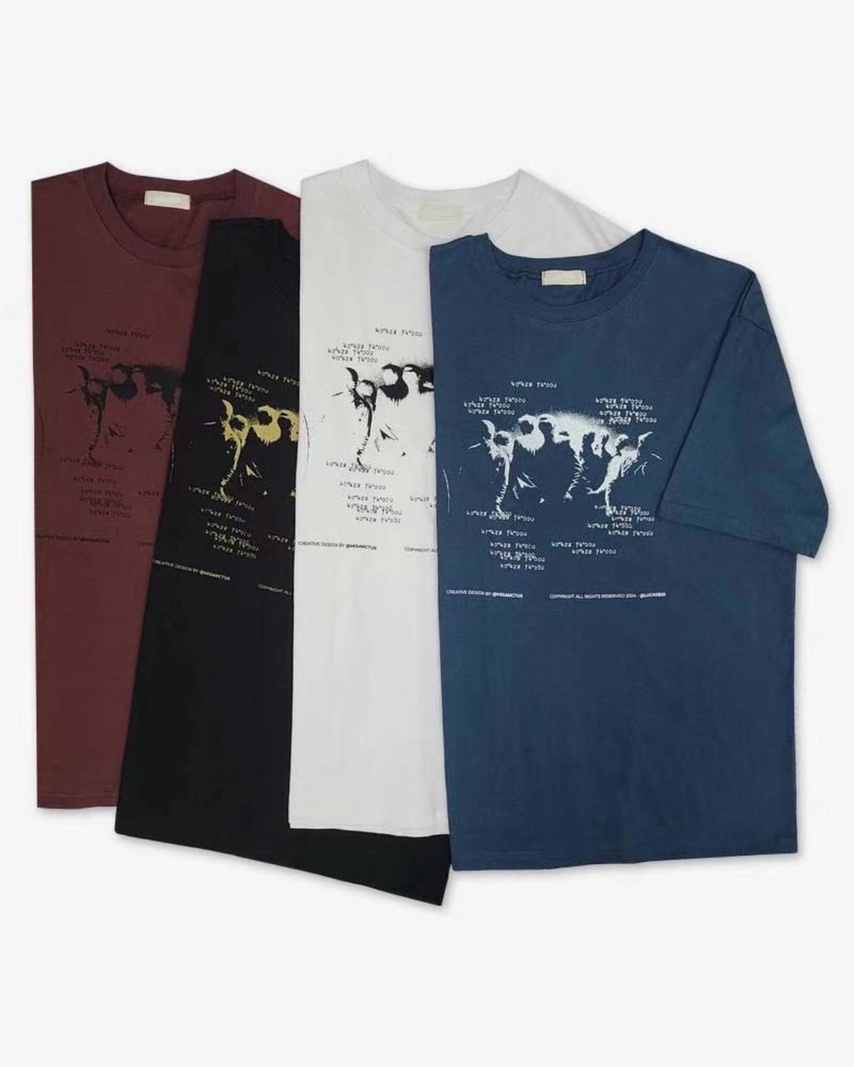 (in stock) bucket tee (burgundy)