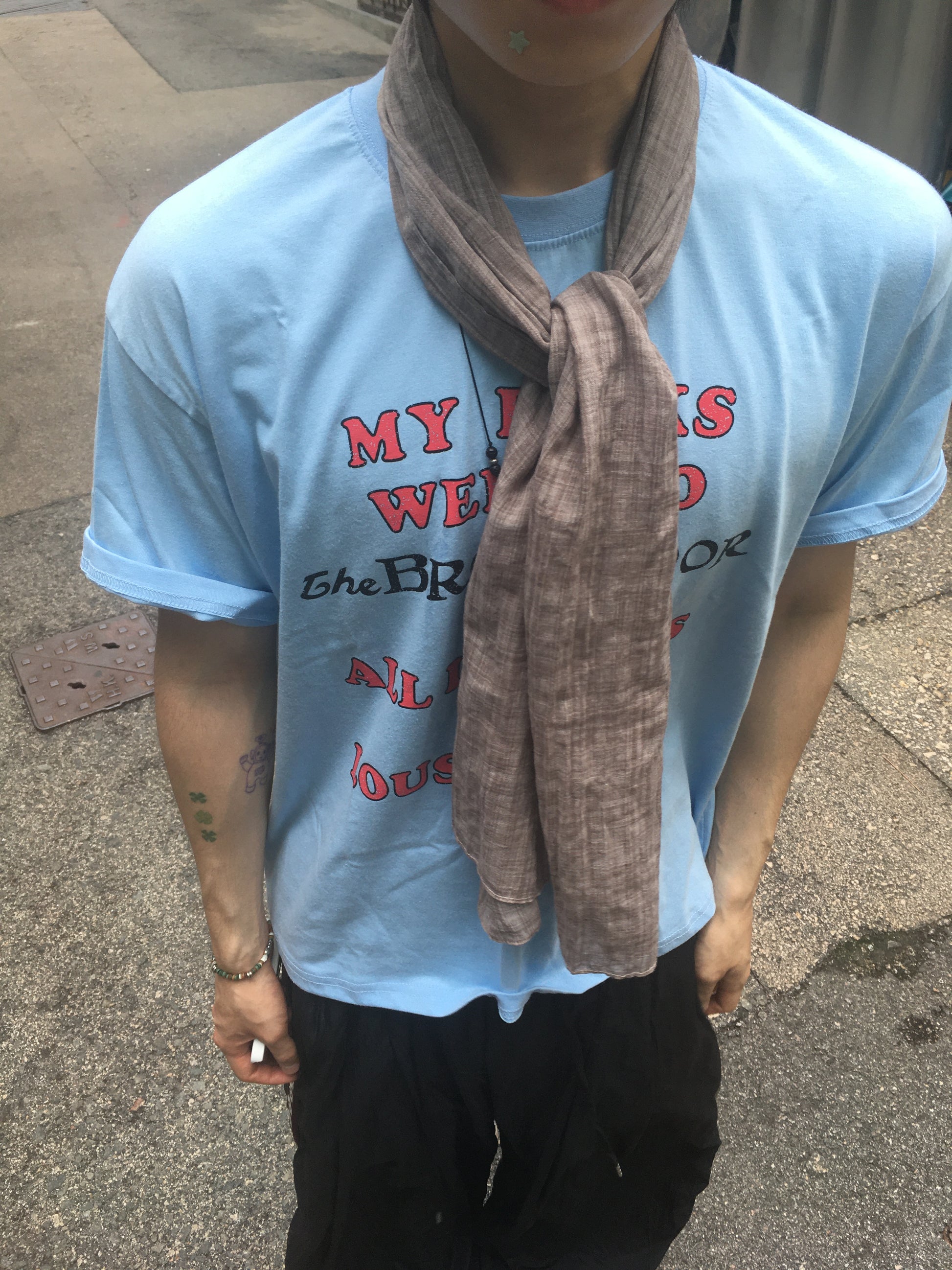 vintage lousy tee (sky blue)