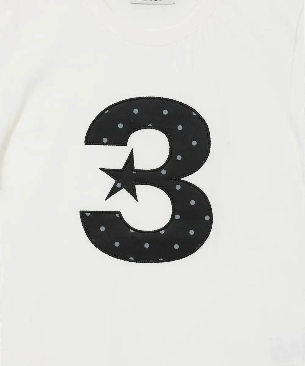 BAUF 3 LOGO DOT SLIM FIT T-SHIRT (white)