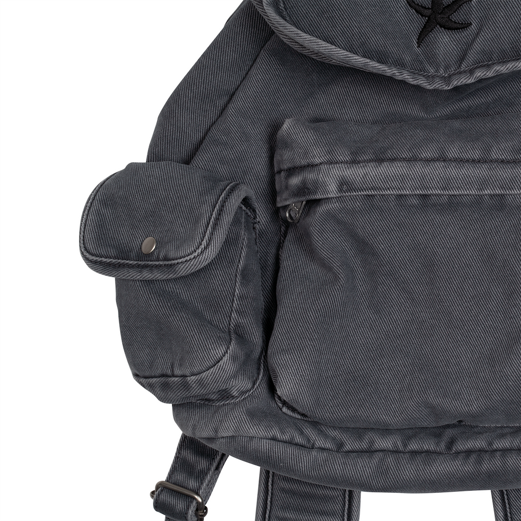 TCM STARFISH DENIM BACKPACK (CHARCOAL)