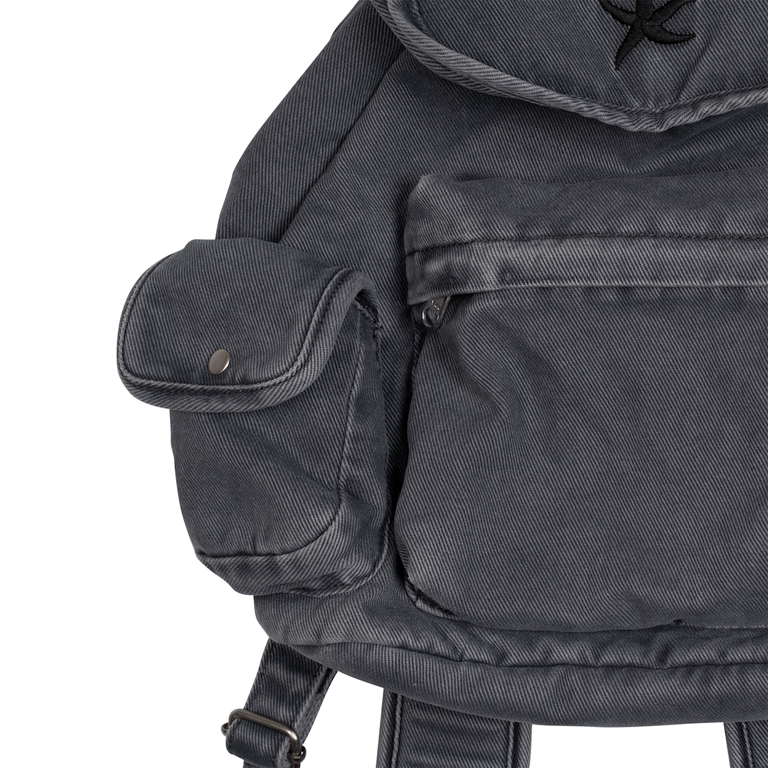 TCM STARFISH DENIM BACKPACK (CHARCOAL)