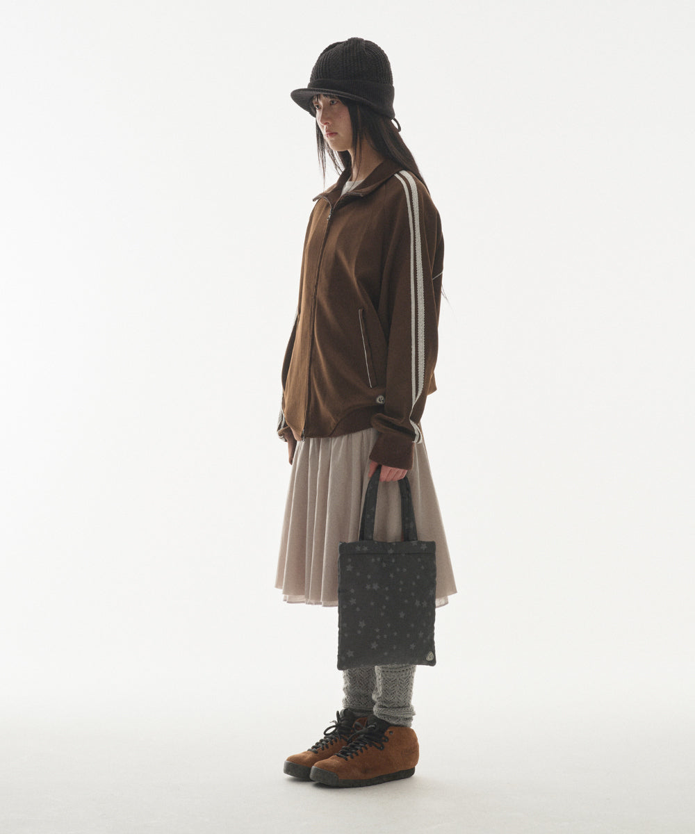 ✪【𝘱𝘳𝘦-𝘰𝘳𝘥𝘦𝘳】coyseio lace track jacket (brown)