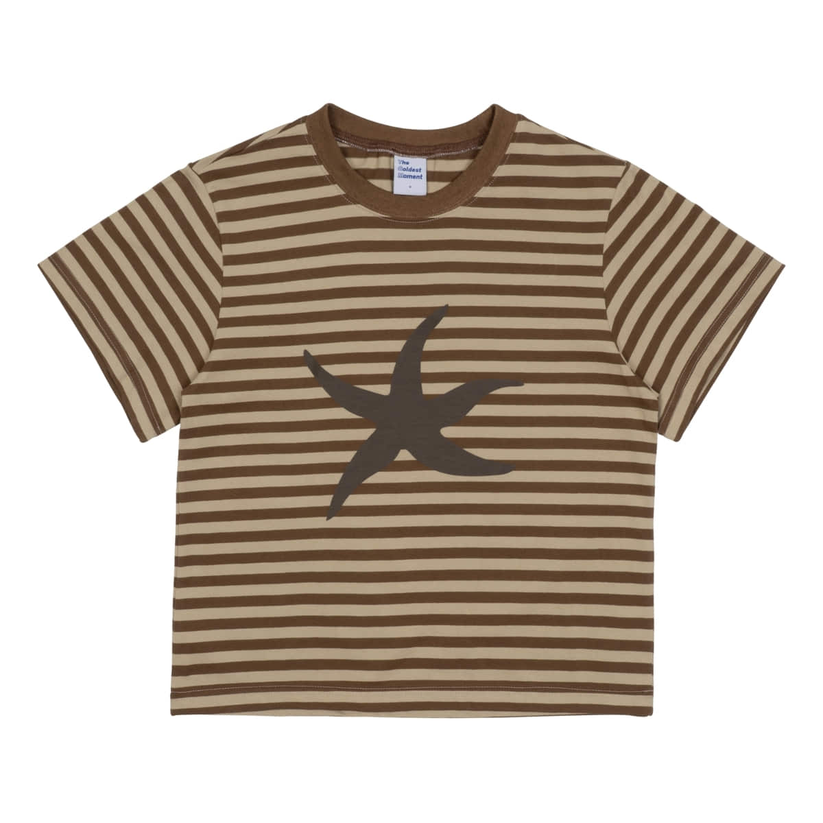 TCM STARFISH STRIPE TEE (BROWN)