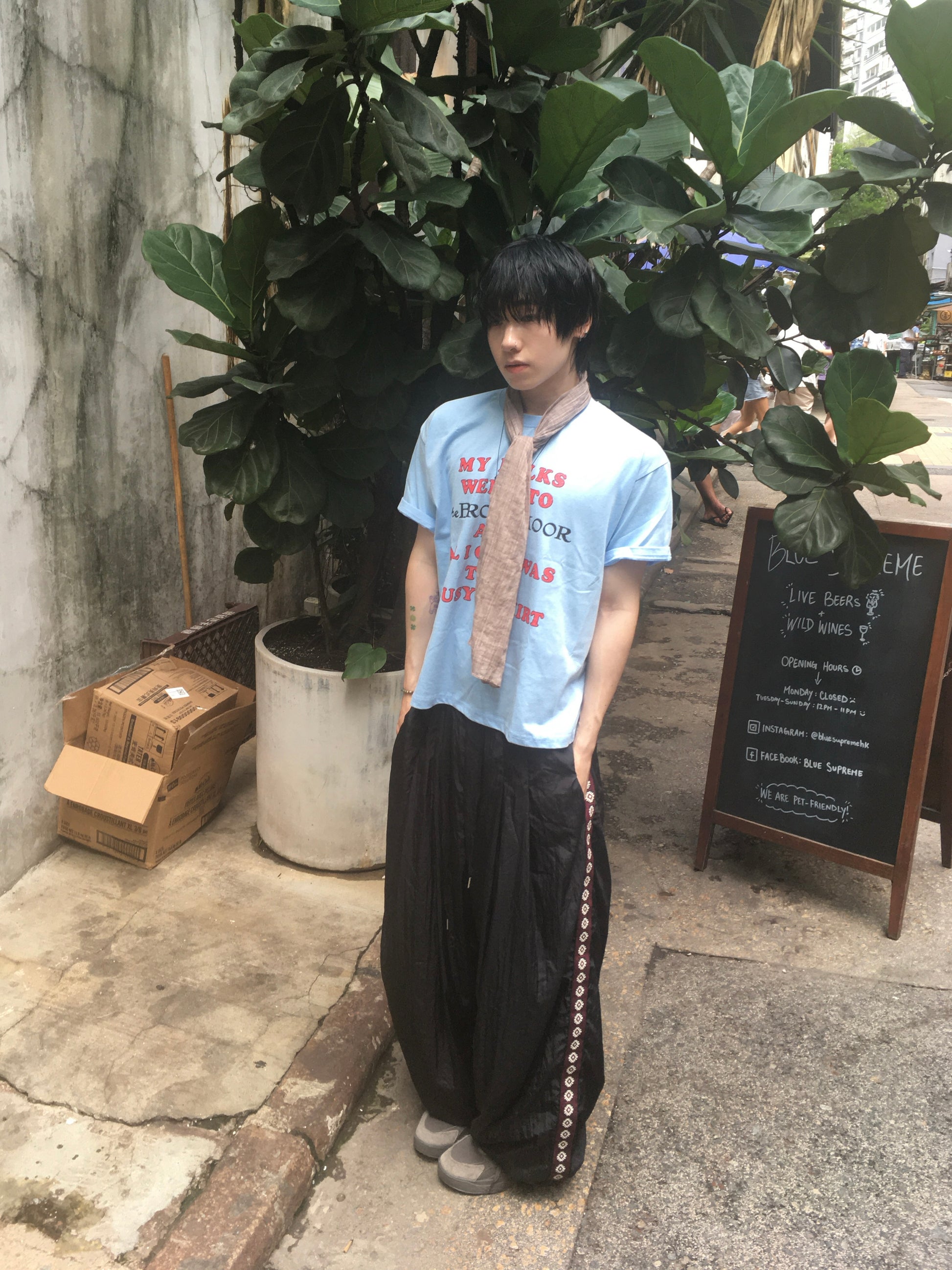 vintage lousy tee (sky blue)