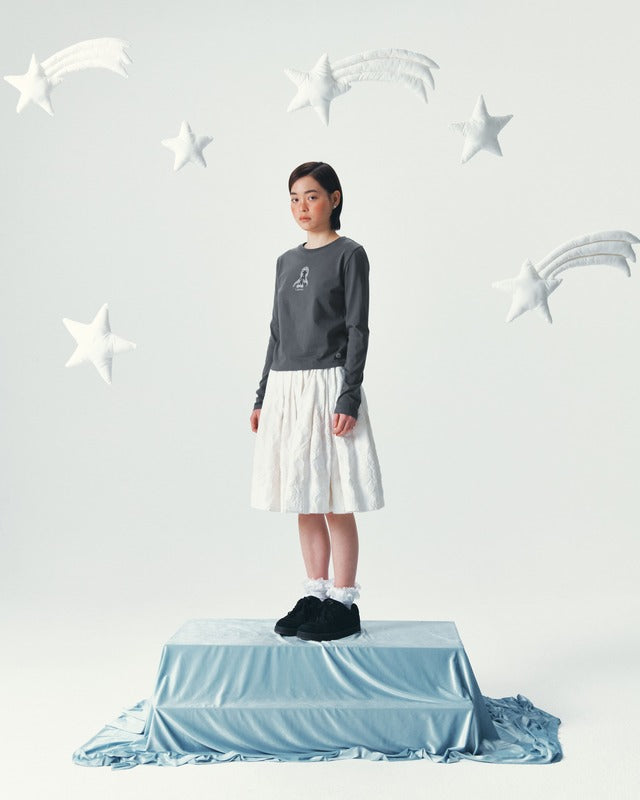 ✪【𝘱𝘳𝘦-𝘰𝘳𝘥𝘦𝘳】coyseio lengna character longsleeves (charcoal)