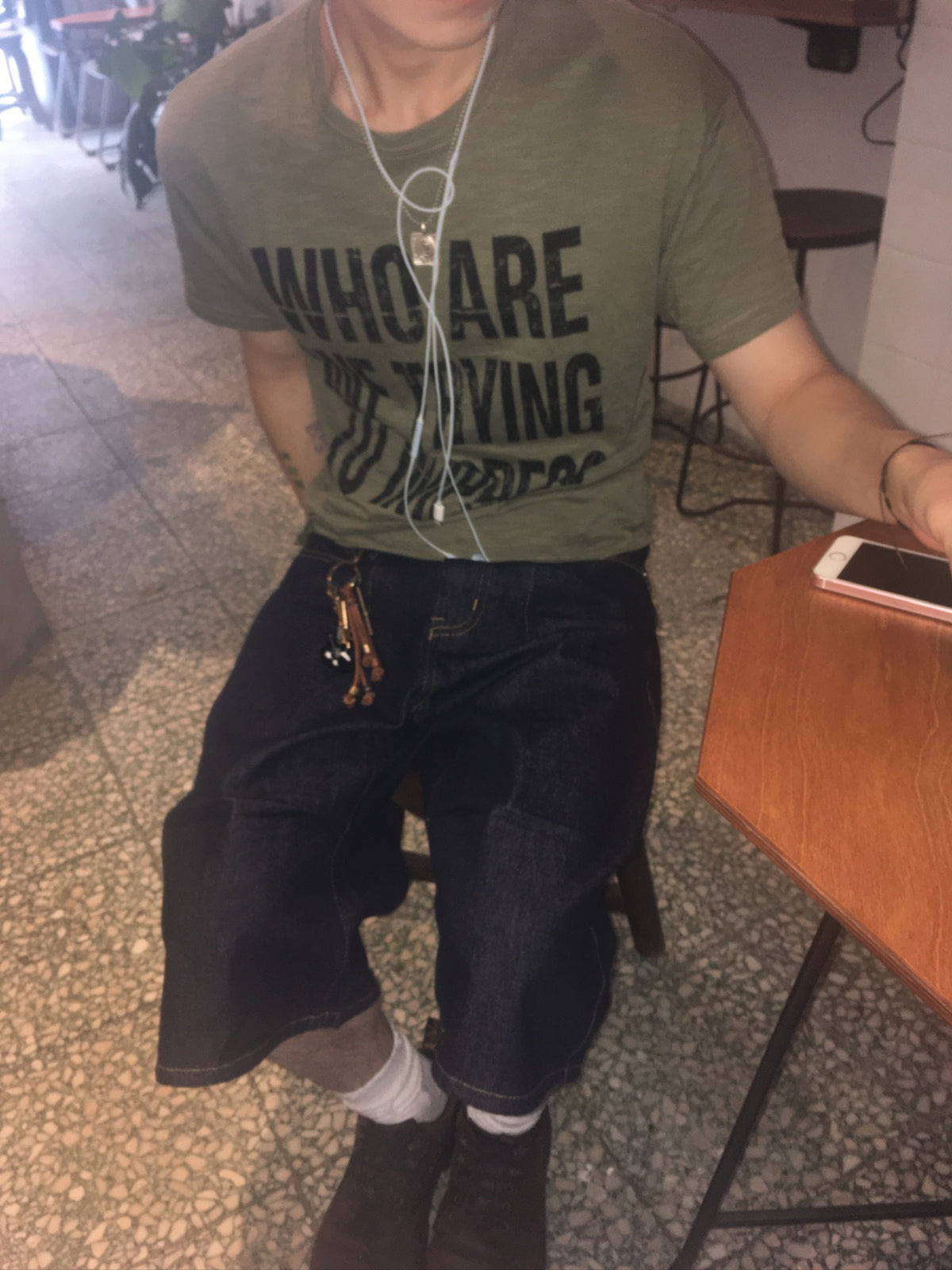 impress slub tee (khaki)