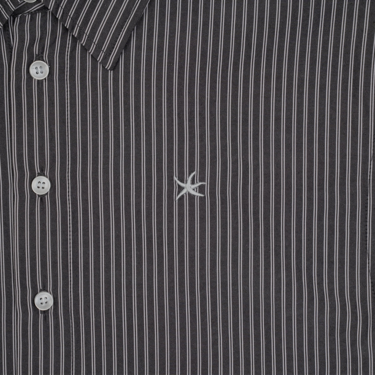 TCM MINI LOGO STRIPE HALF SHIRTS (BLACK)