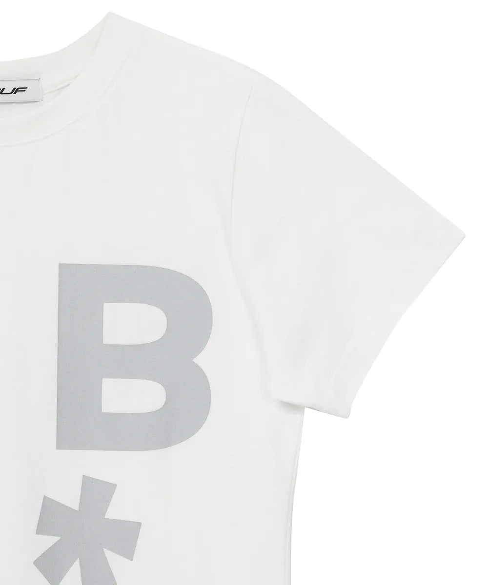 BAUF B LOGO SLIM FIT T-SHIRT (WHITE)