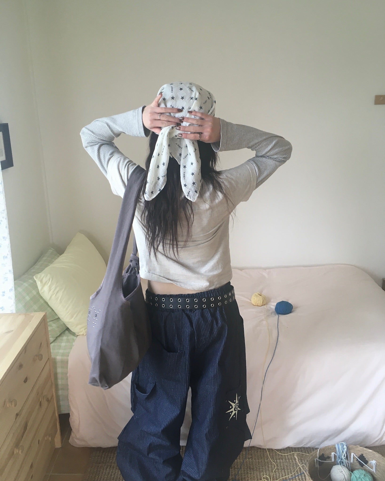 studded shoulder bag