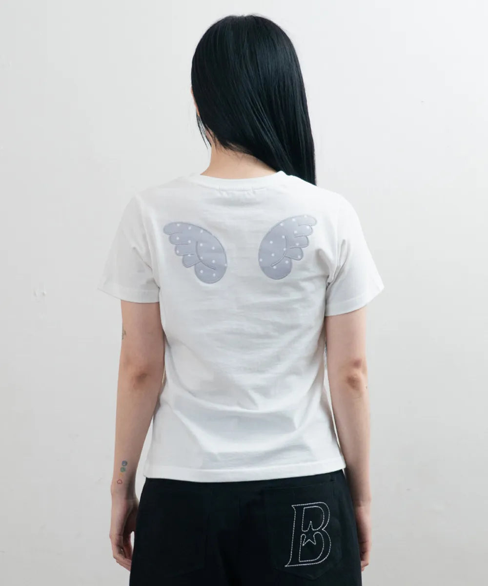 BAUF ANGEL WING SLIM FIT T-SHIRT (WHITE)