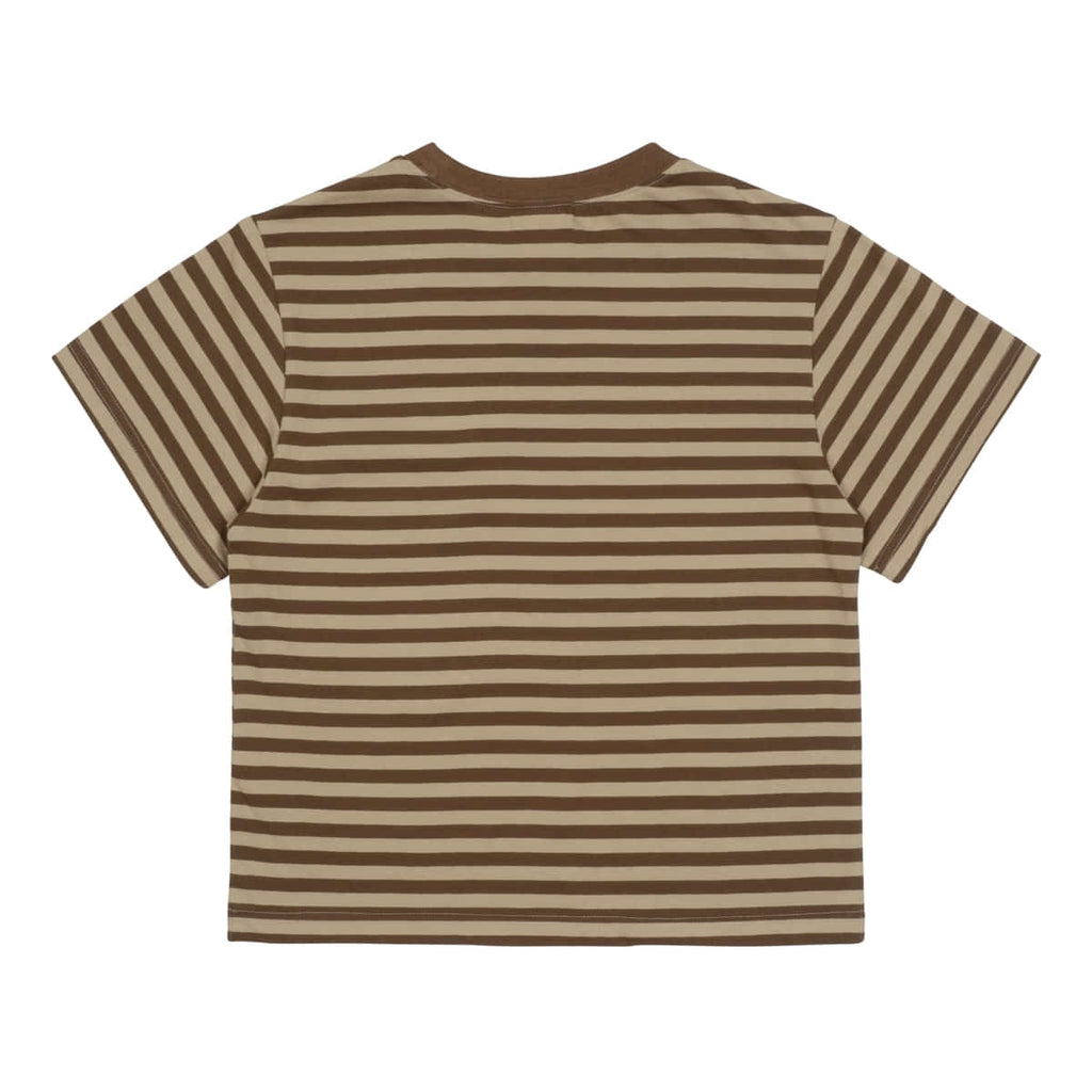 TCM STARFISH STRIPE TEE (BROWN)