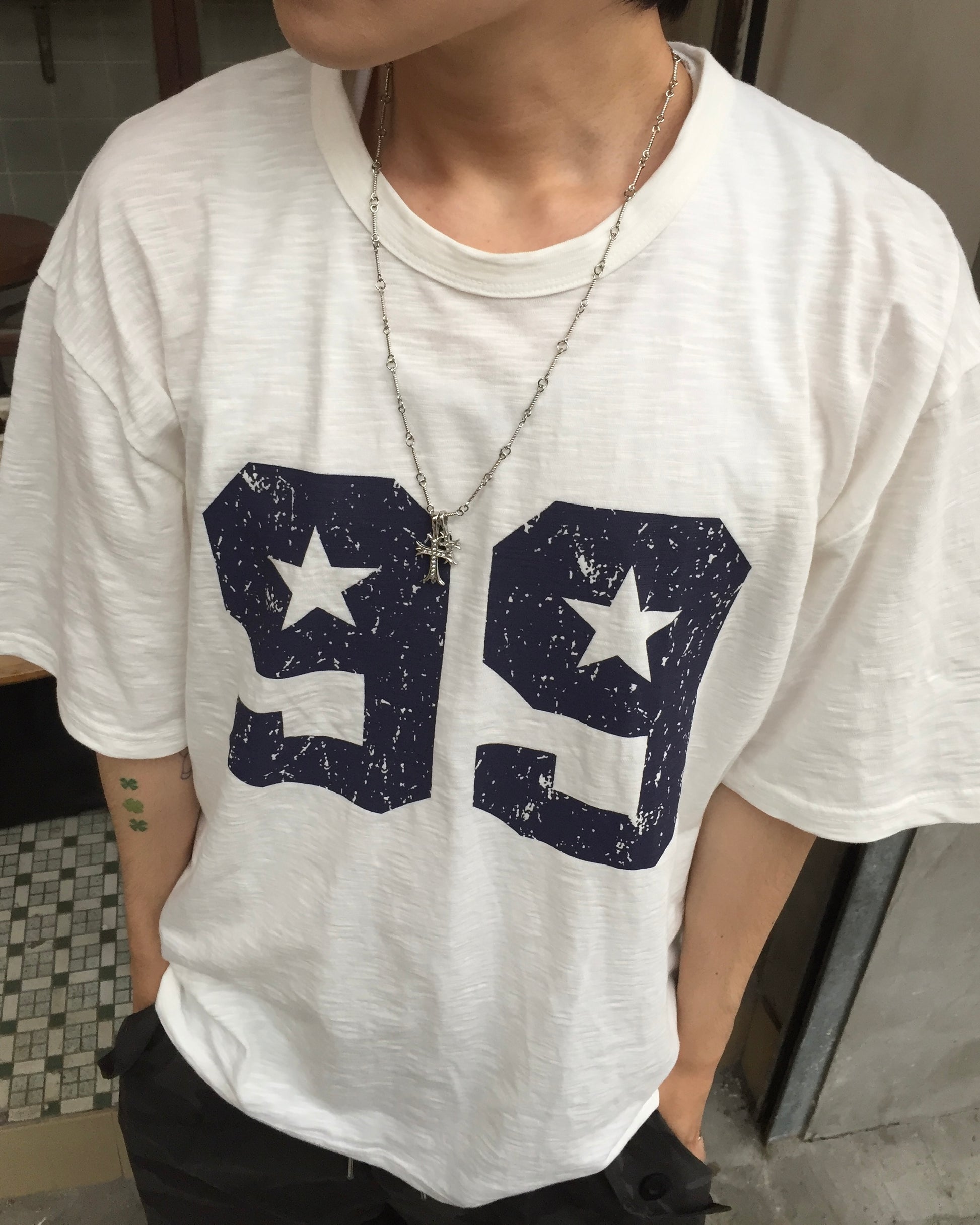 99 painted tee (white)